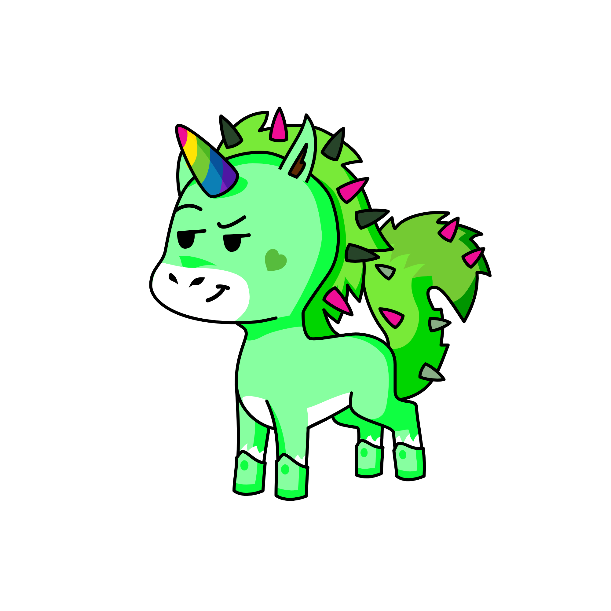 Smolder, the unicorn
