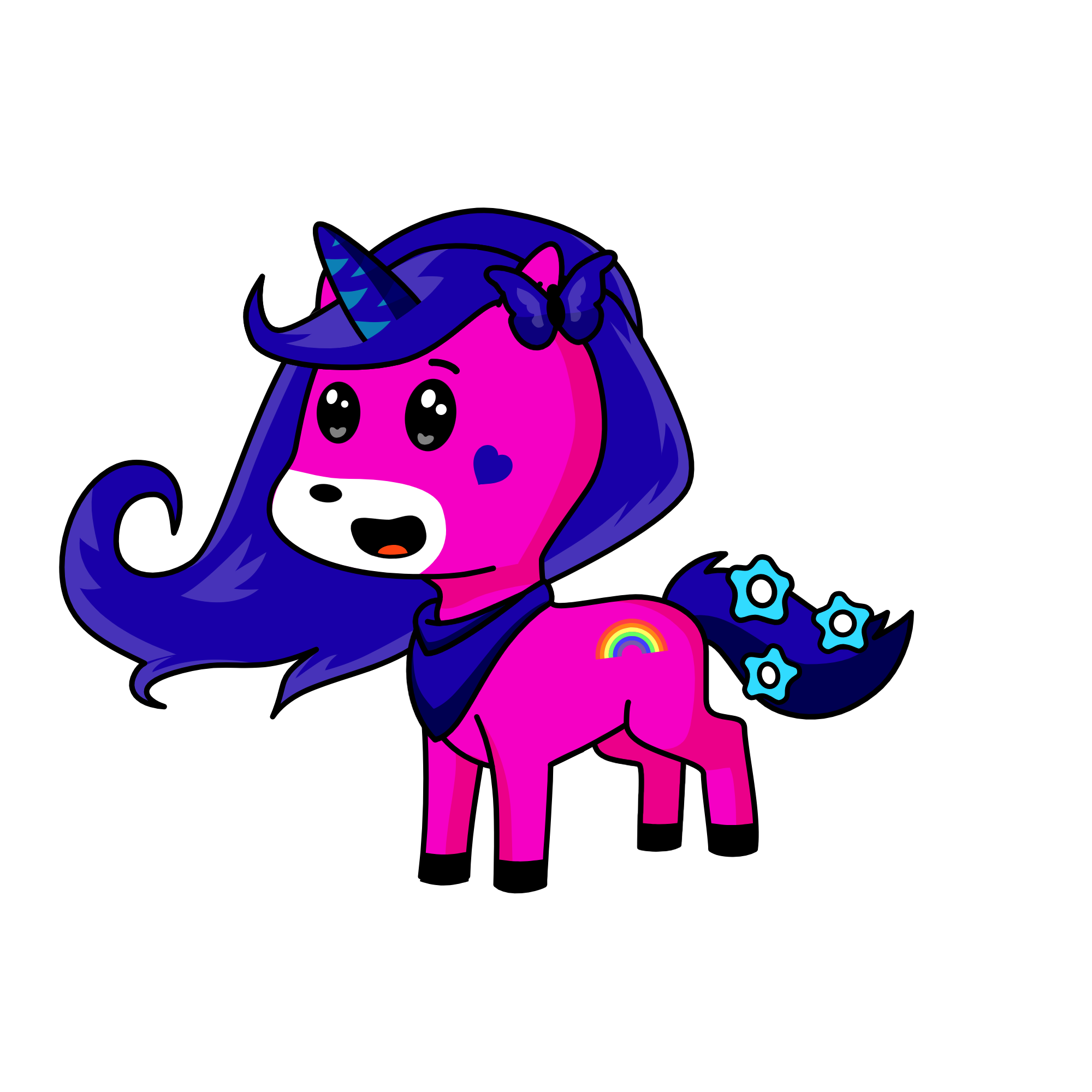 Autism Blue, the unicorn