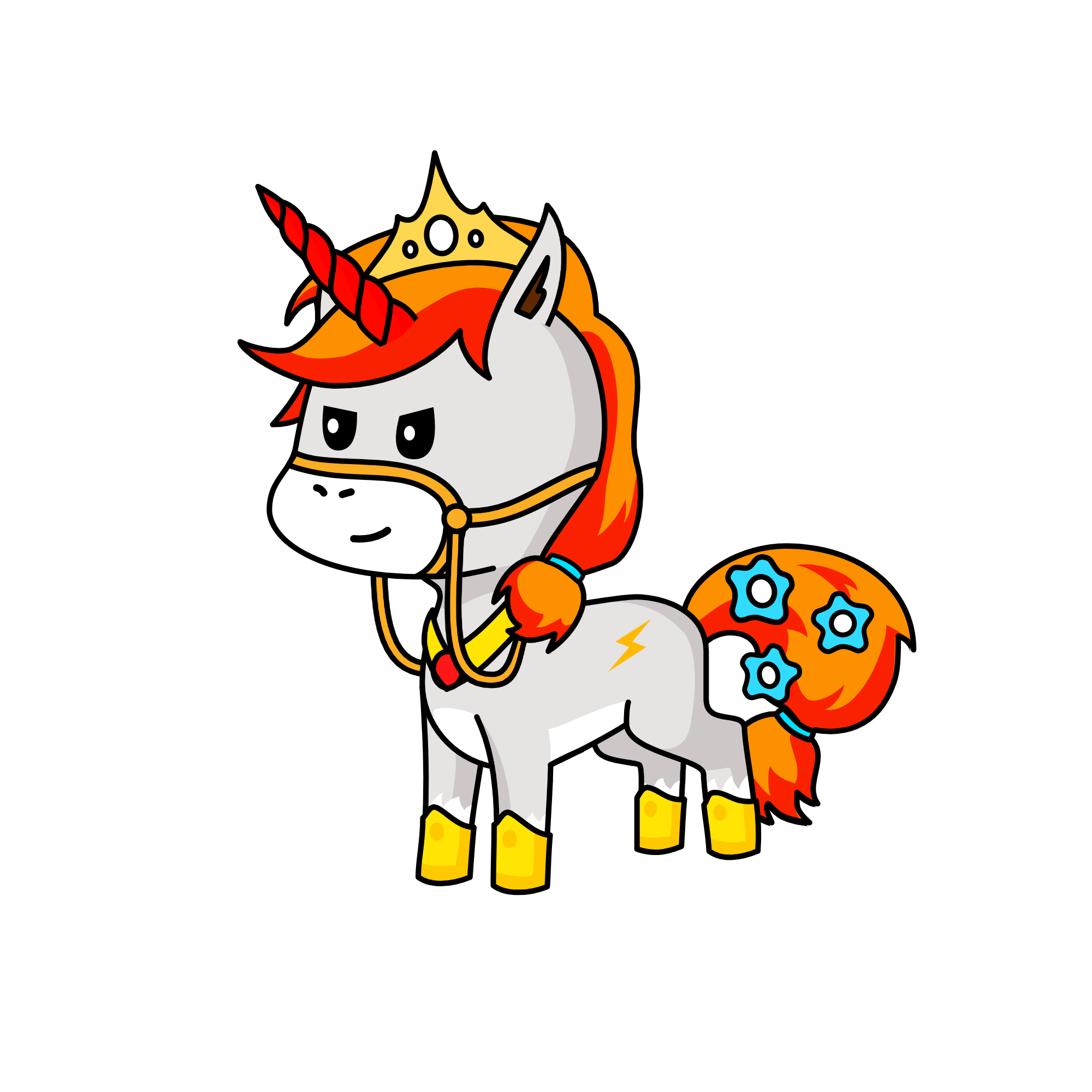 La Reina de El sol , the unicorn