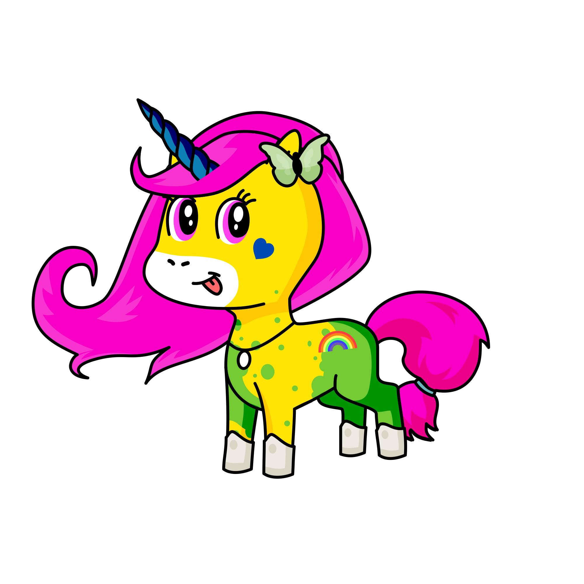 Smily, the unicorn