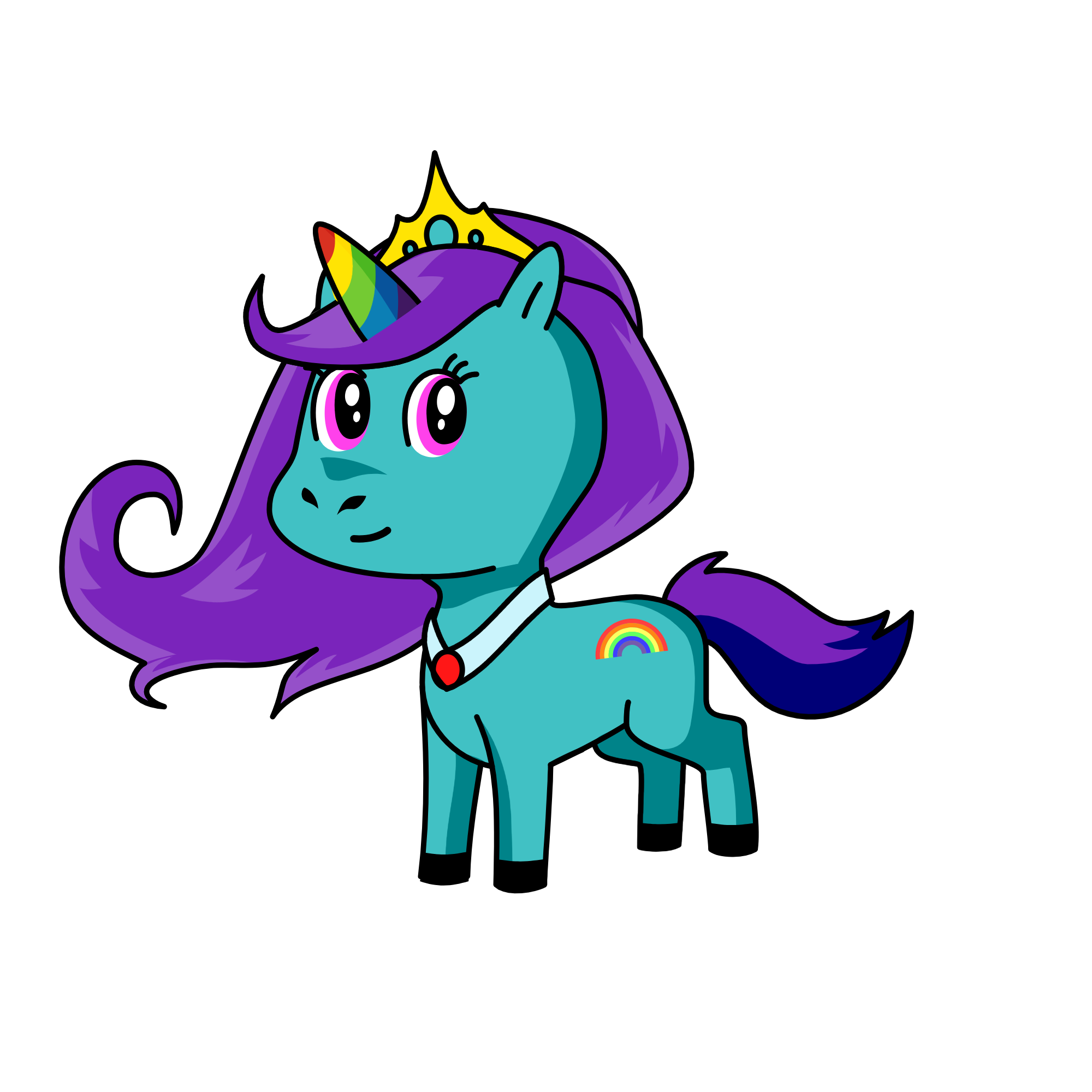 Queen Elizabith, the unicorn