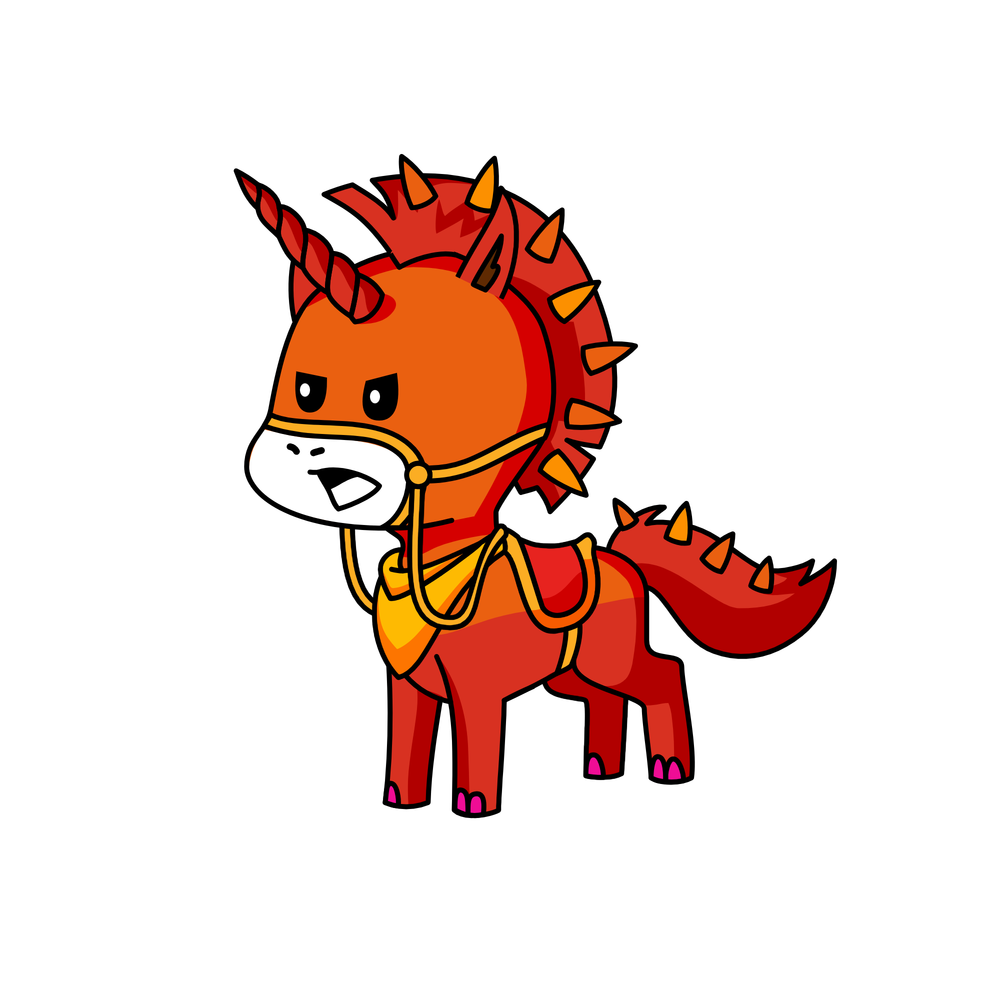 Firey, the unicorn