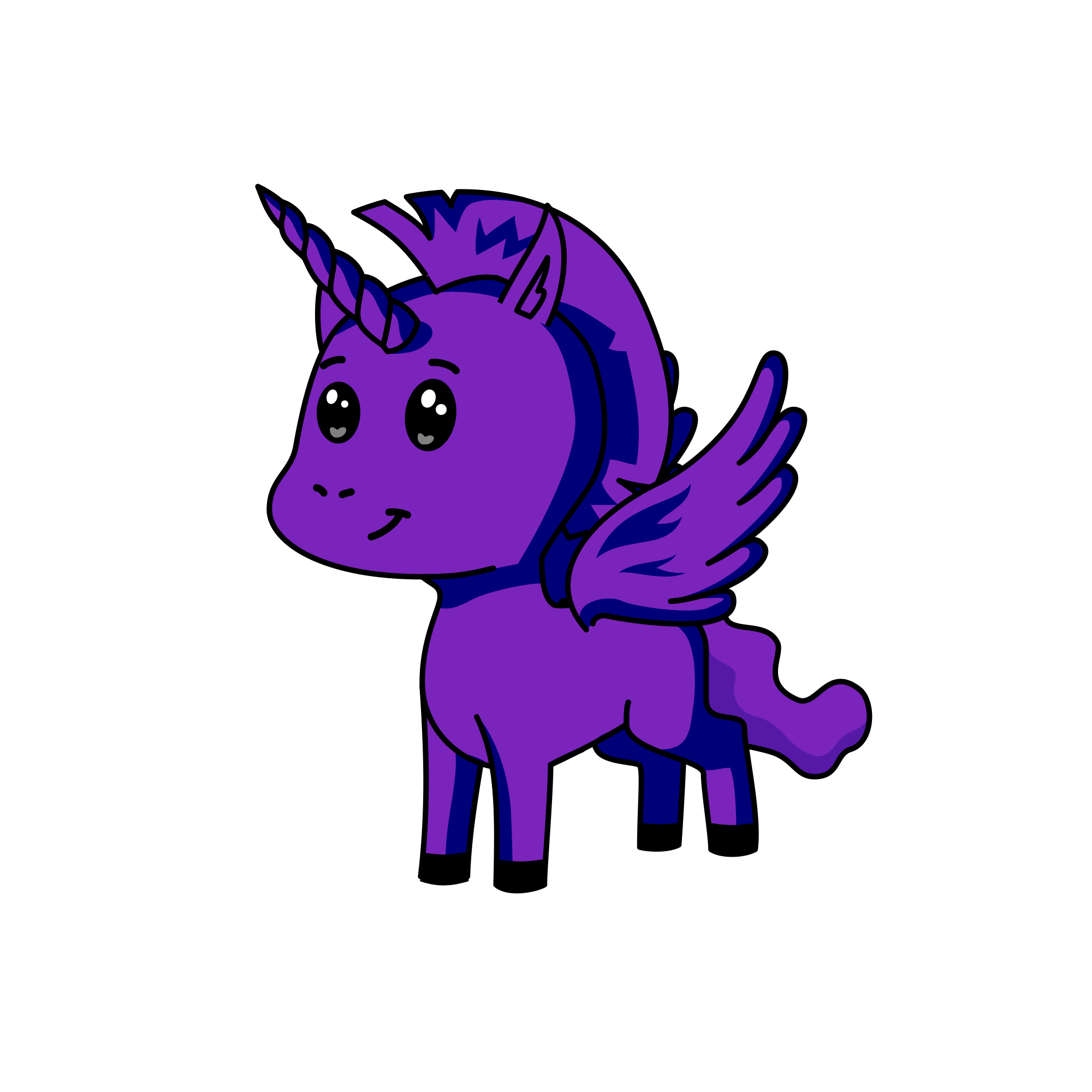 Purpple, the unicorn