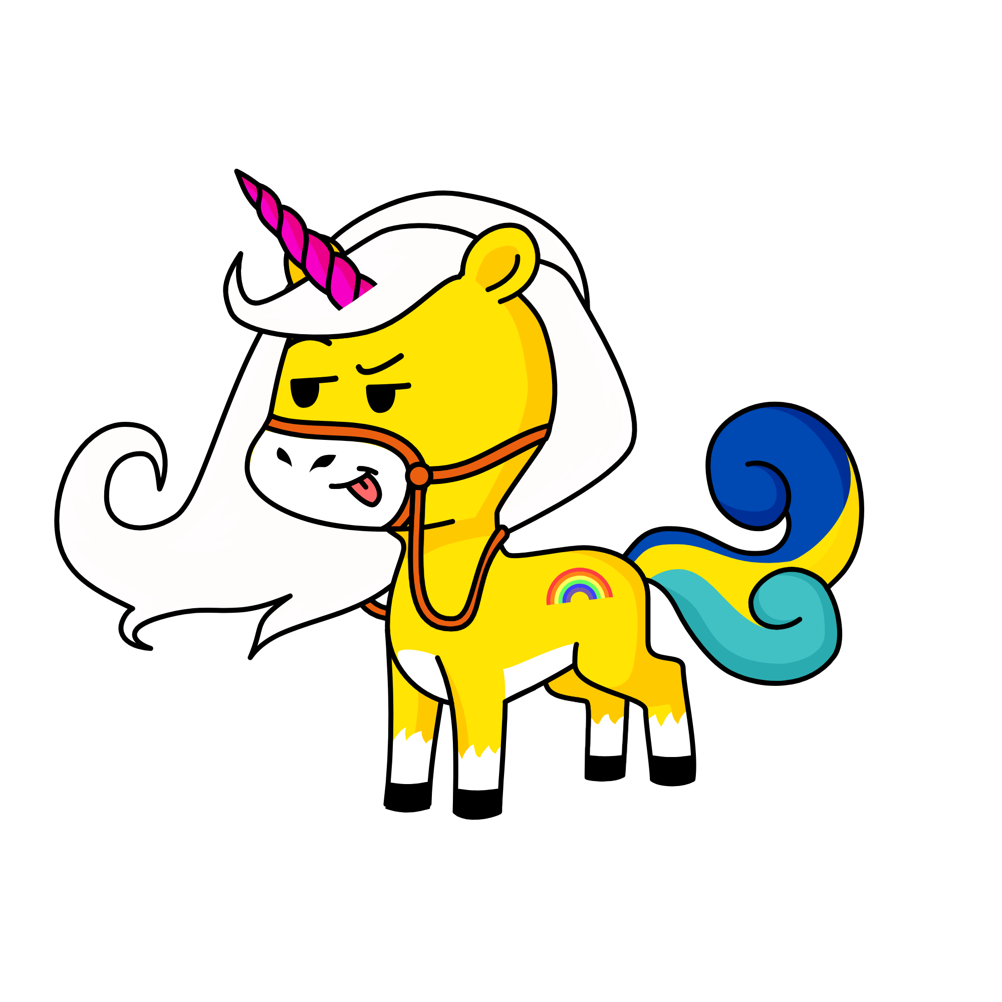 b, the unicorn