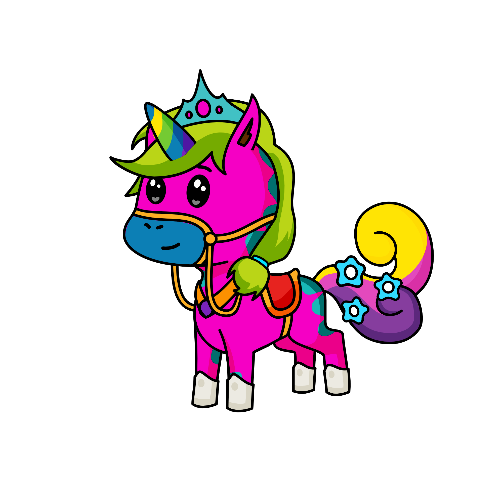 purple, the unicorn