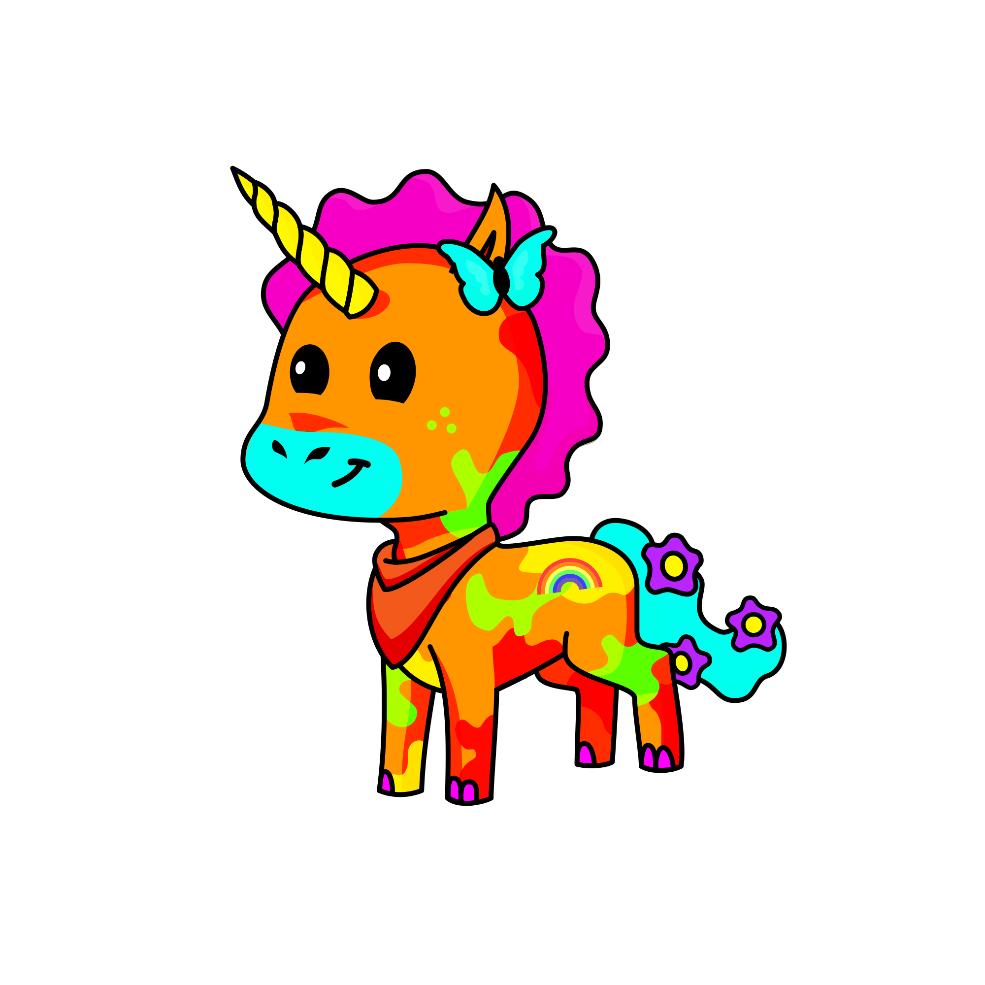 Neon, the unicorn