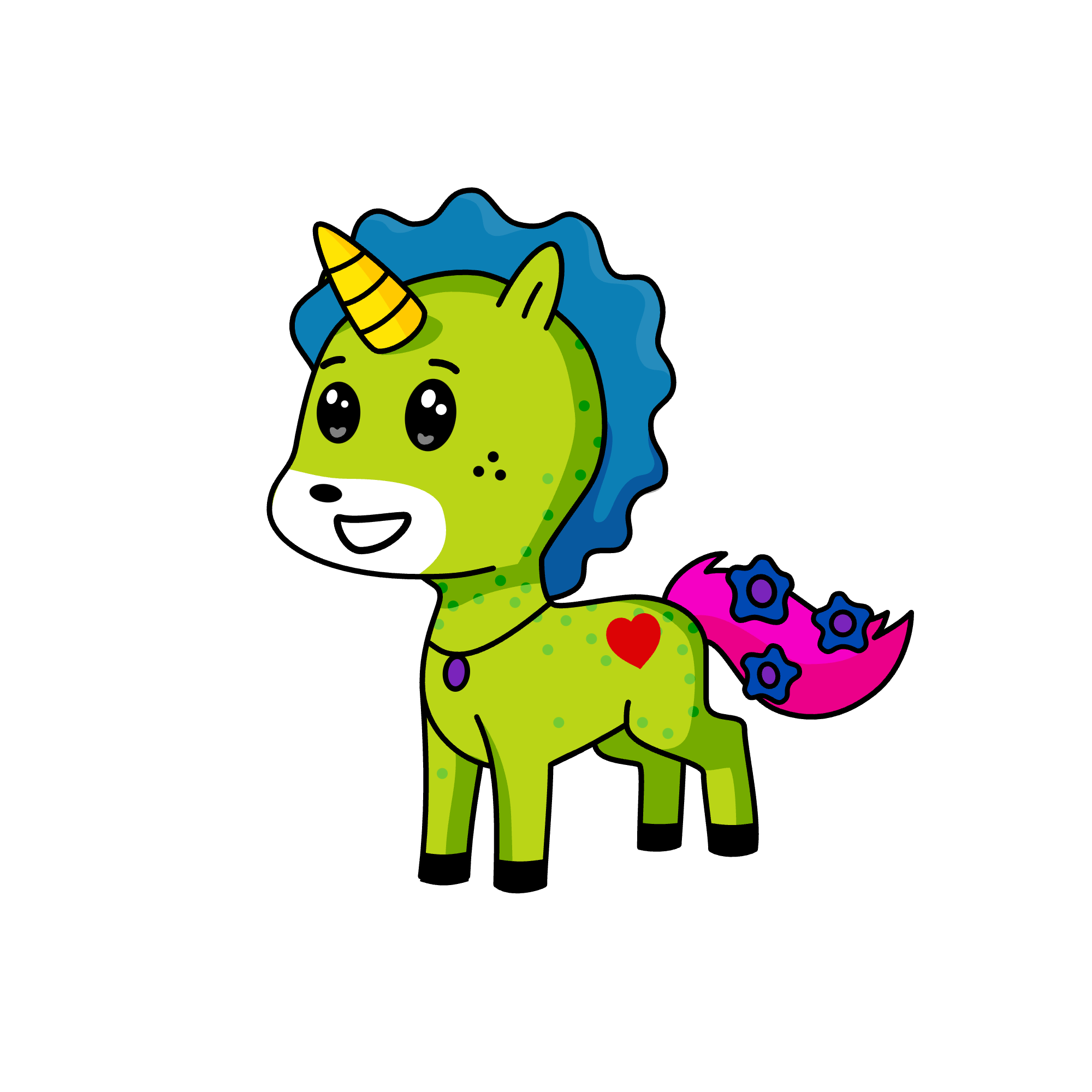 Poo, the unicorn