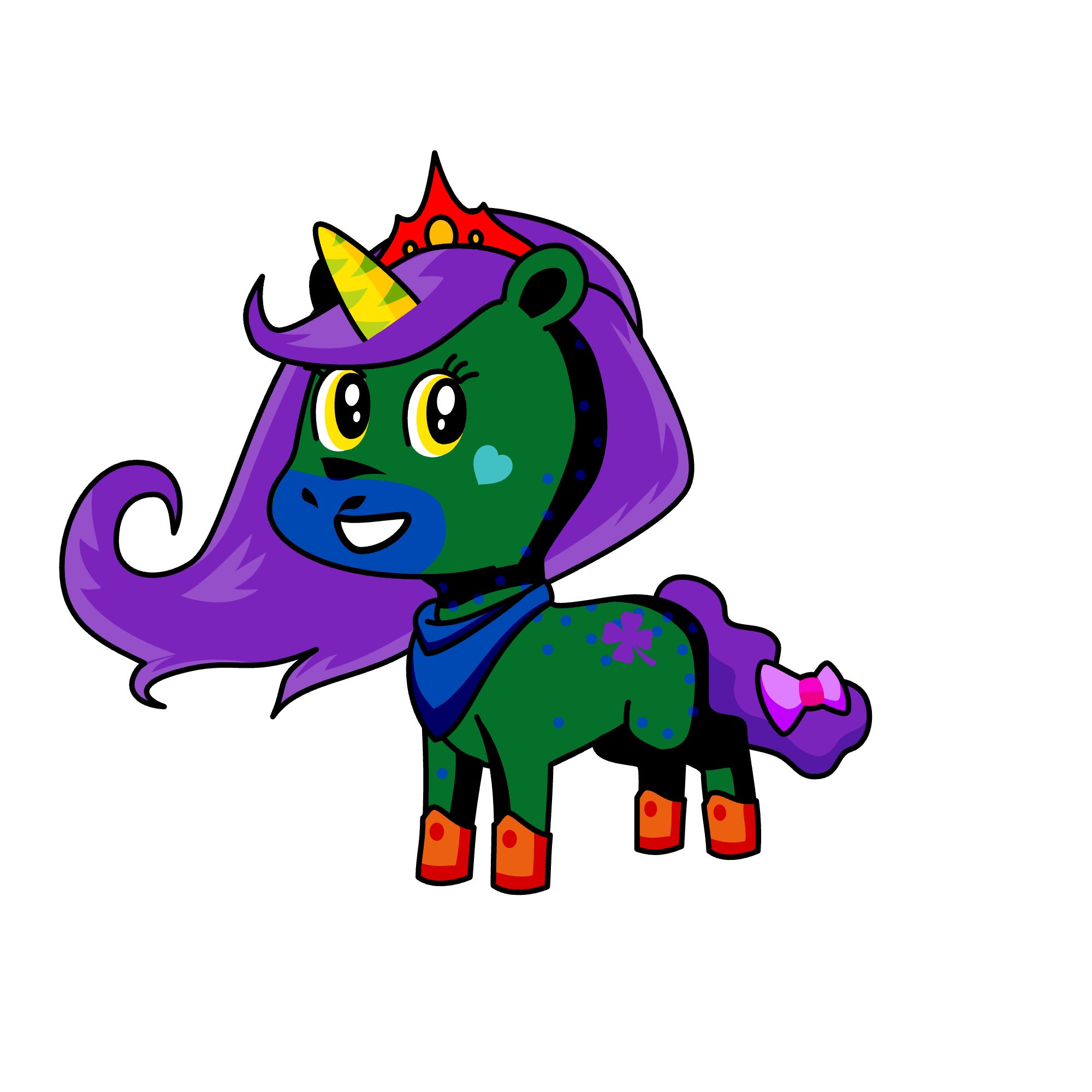 Rainbow, the unicorn