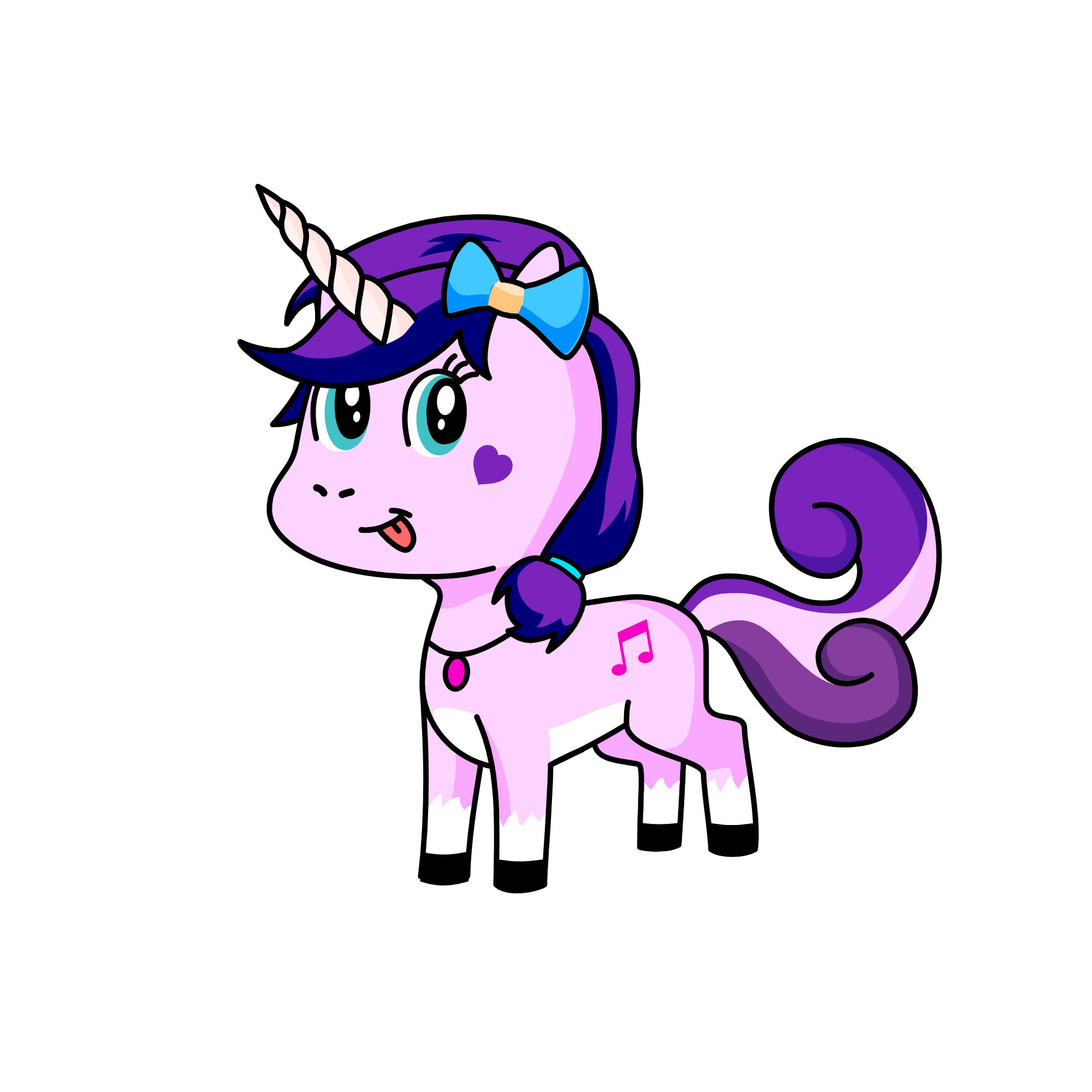 Glitter Love, the unicorn