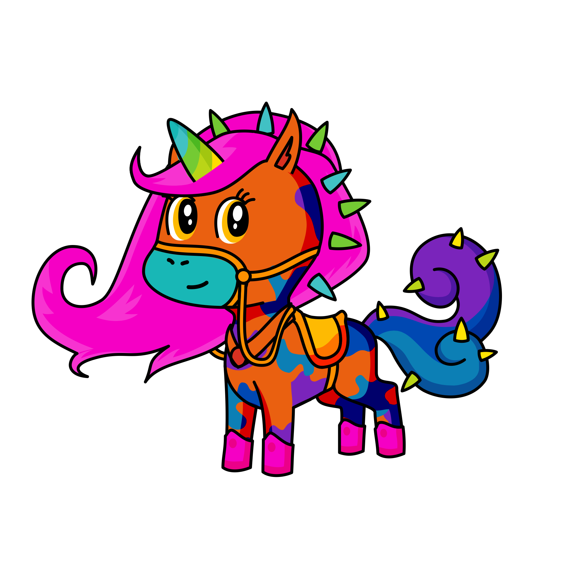 Rainbow , the unicorn