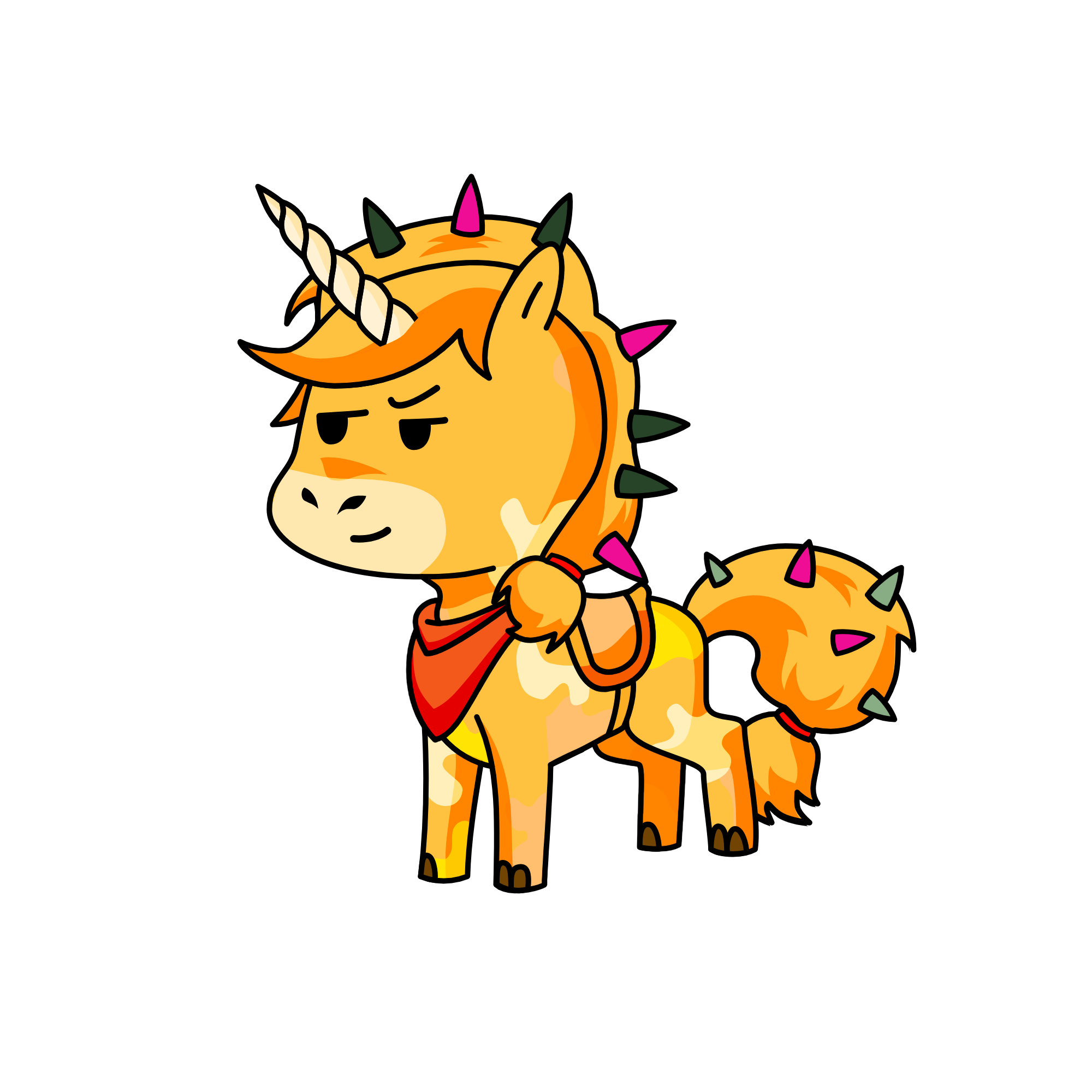 Flying Chickennuggie Fries, the unicorn