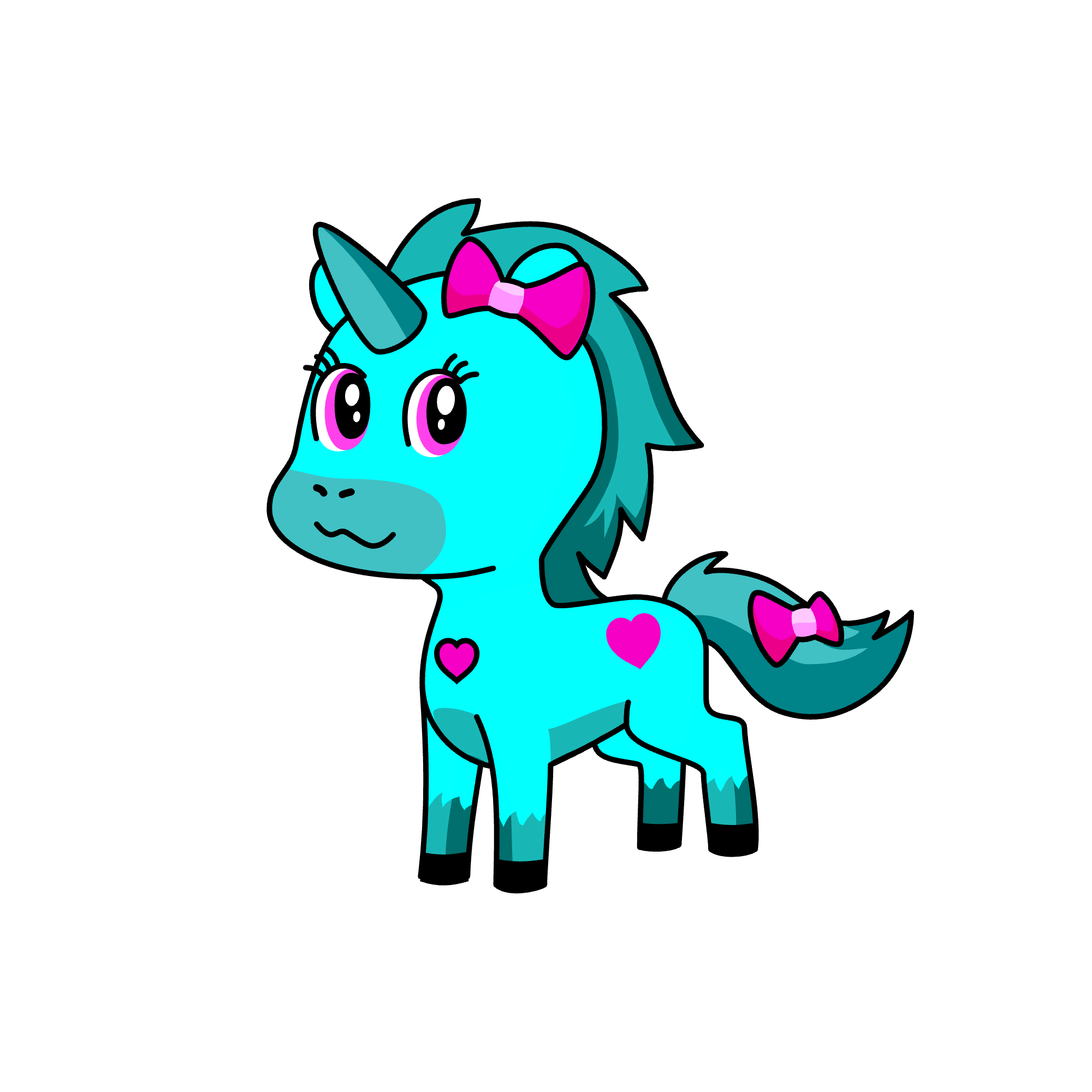 Greeny, the unicorn