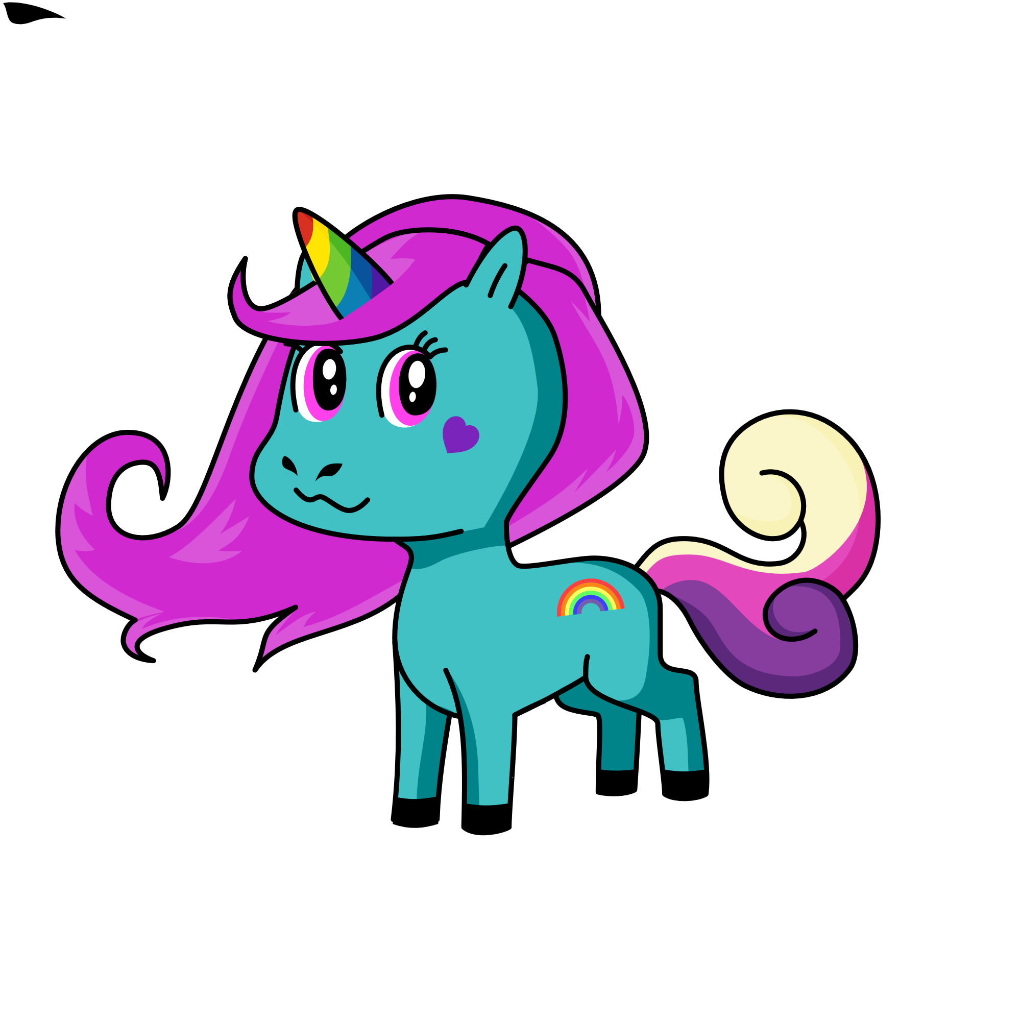 Candy, the unicorn