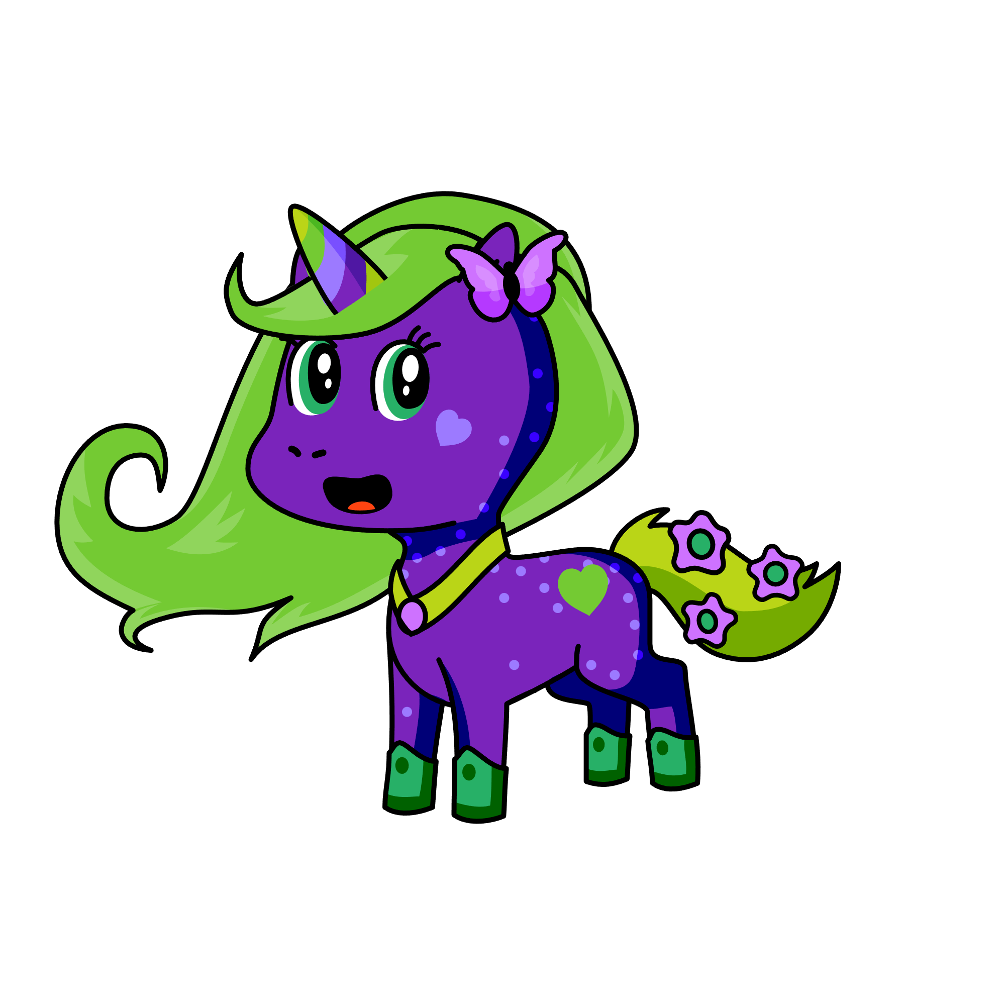 Grape, the unicorn