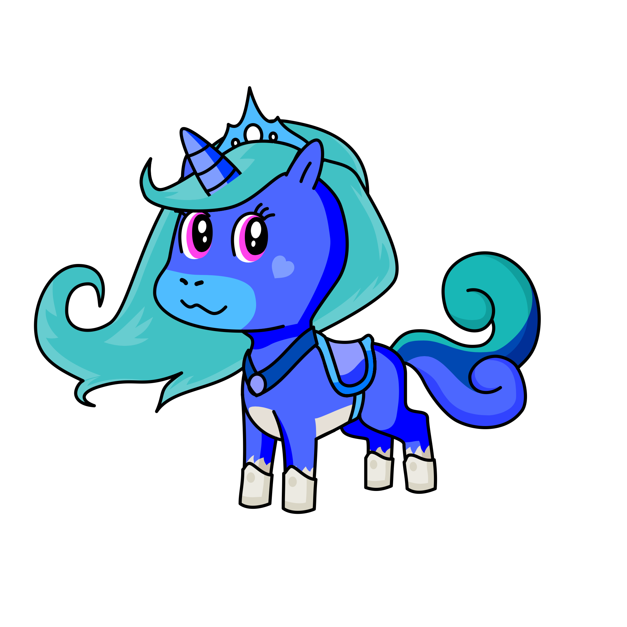 Winter, the unicorn