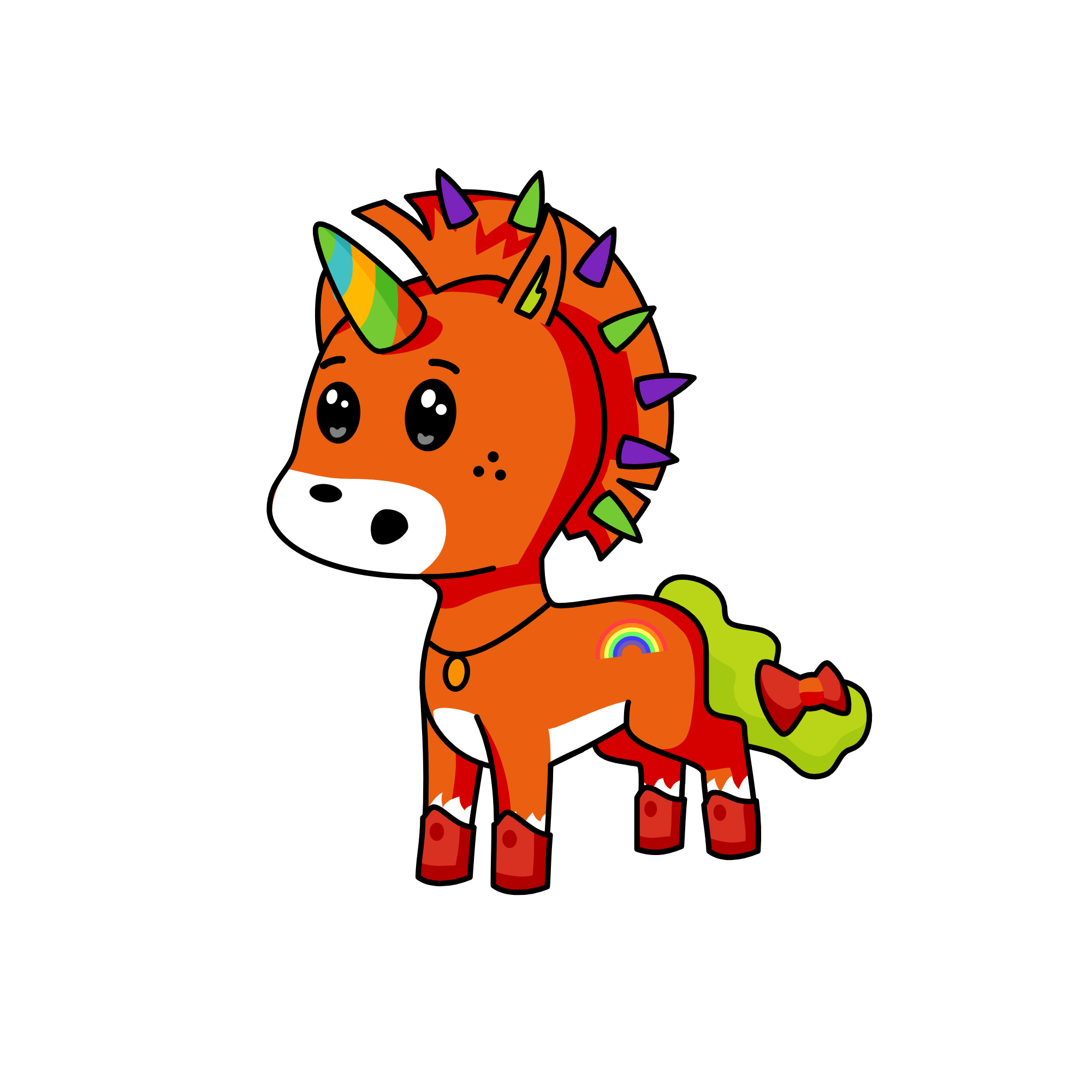 Rainbo, the unicorn