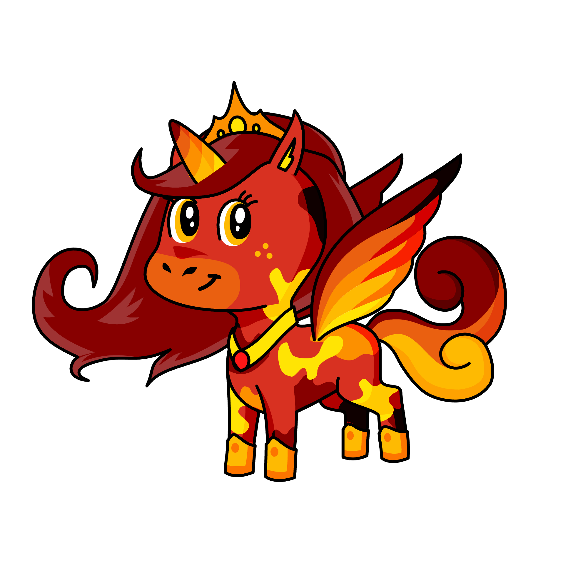 Flame, the unicorn