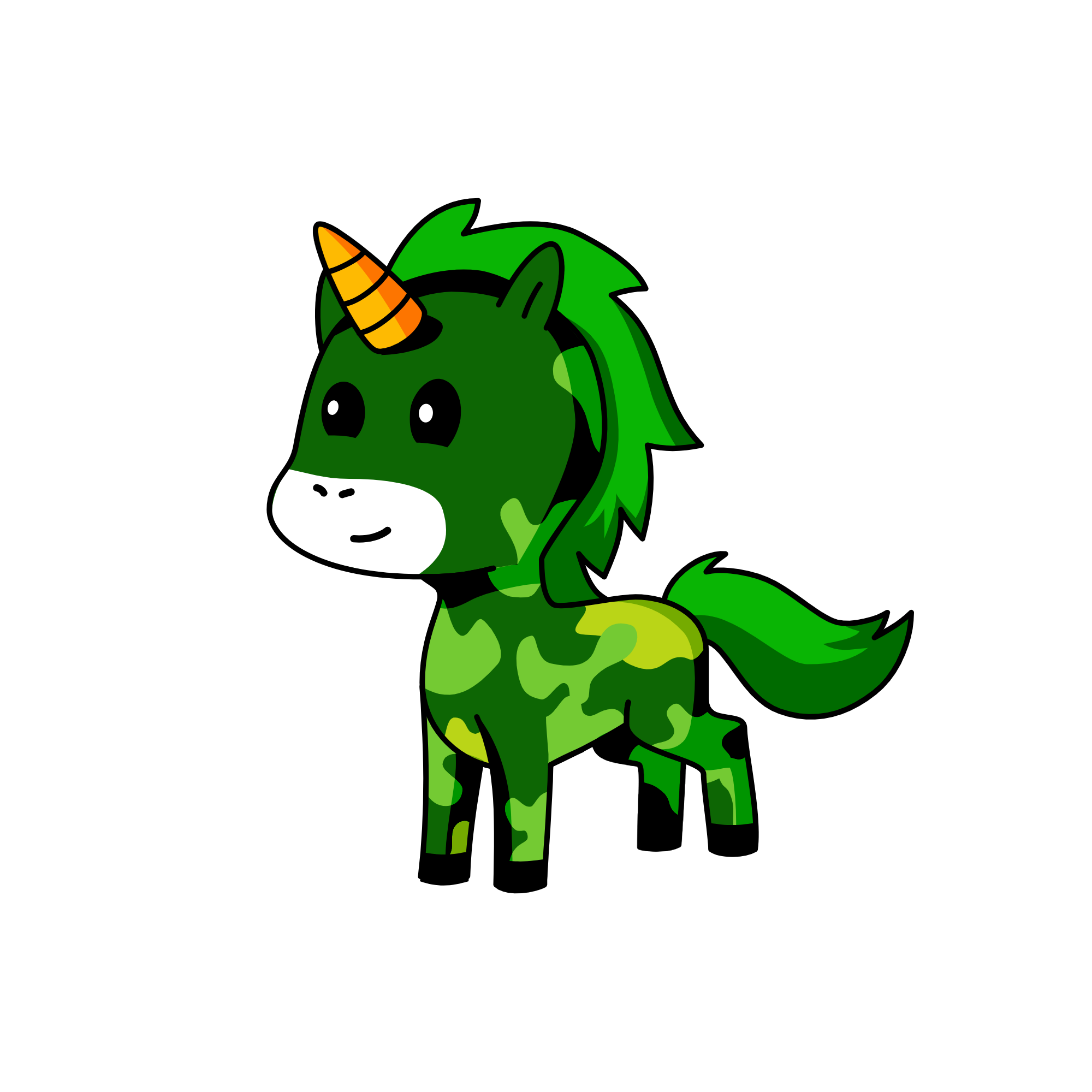 camo, the unicorn