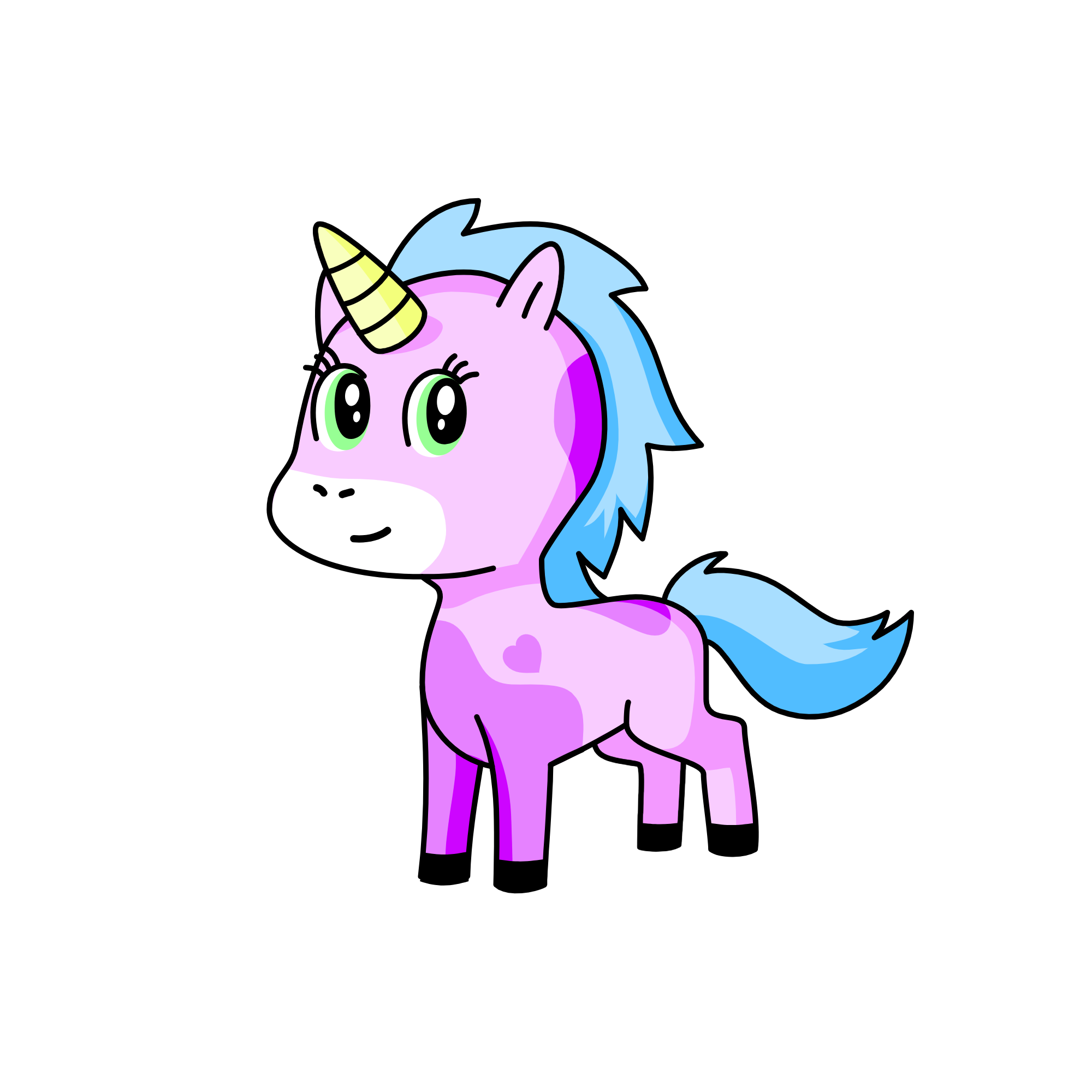 Rainbow, the unicorn