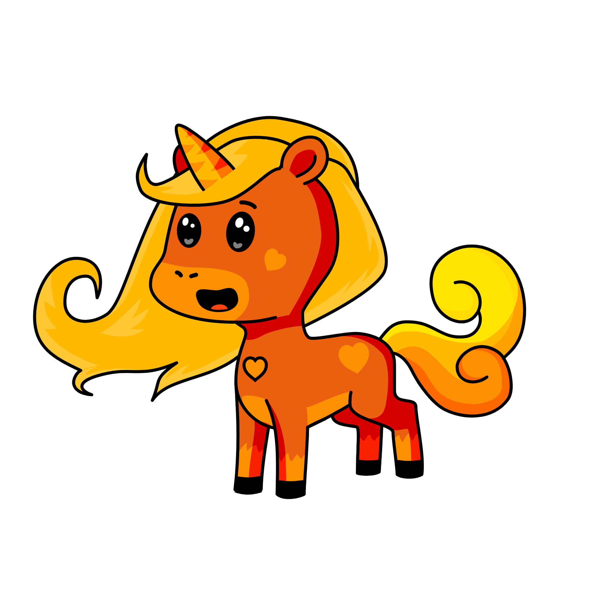 sandy corn, the unicorn