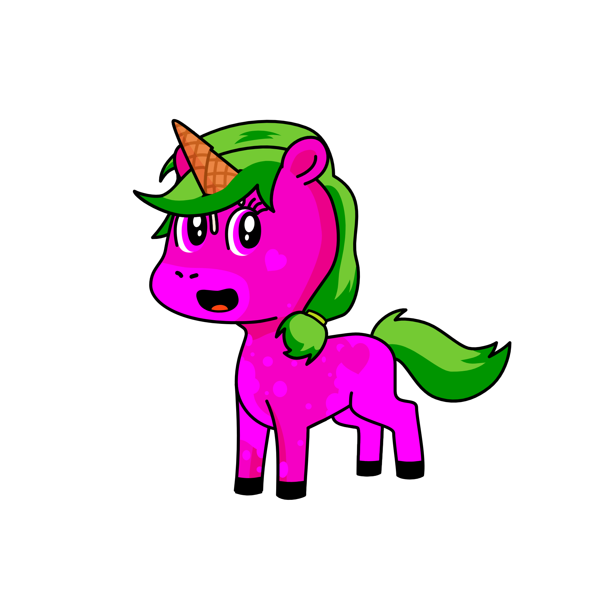 strawba corn, the unicorn