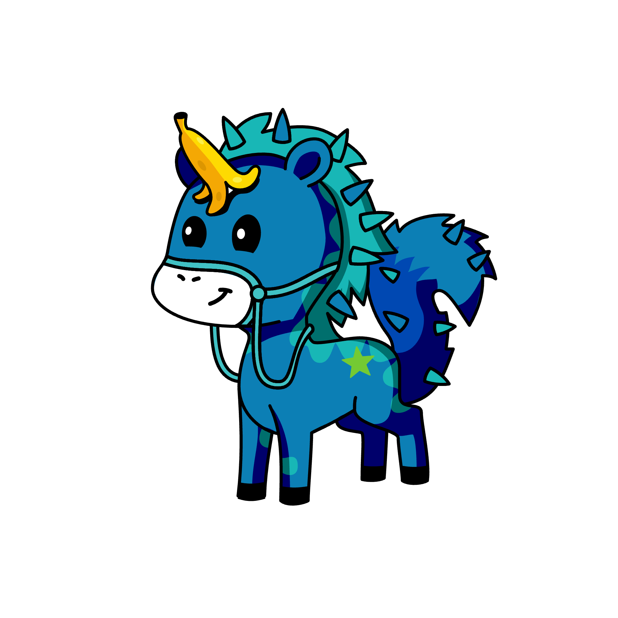 Bluey, the unicorn