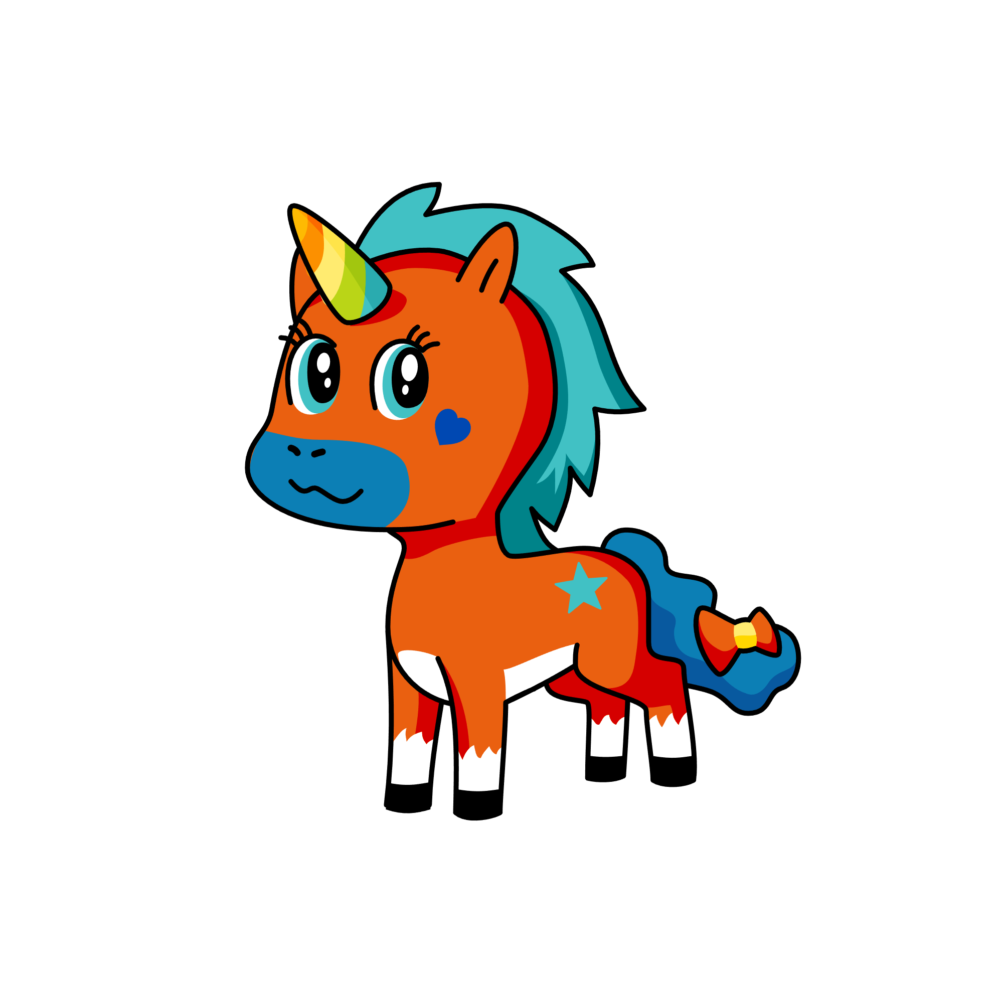 Arcoiris, the unicorn