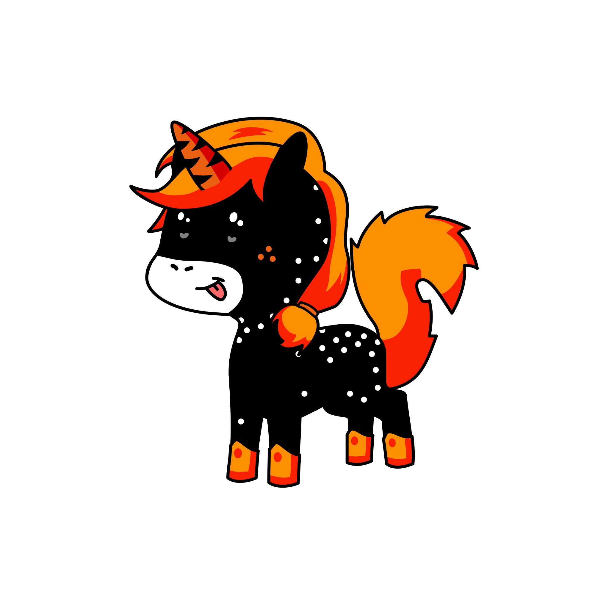 Flame, the unicorn