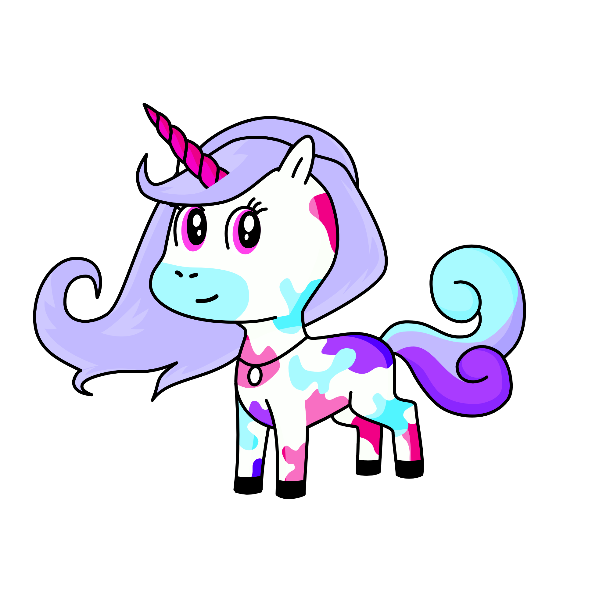 naughty cat, the unicorn