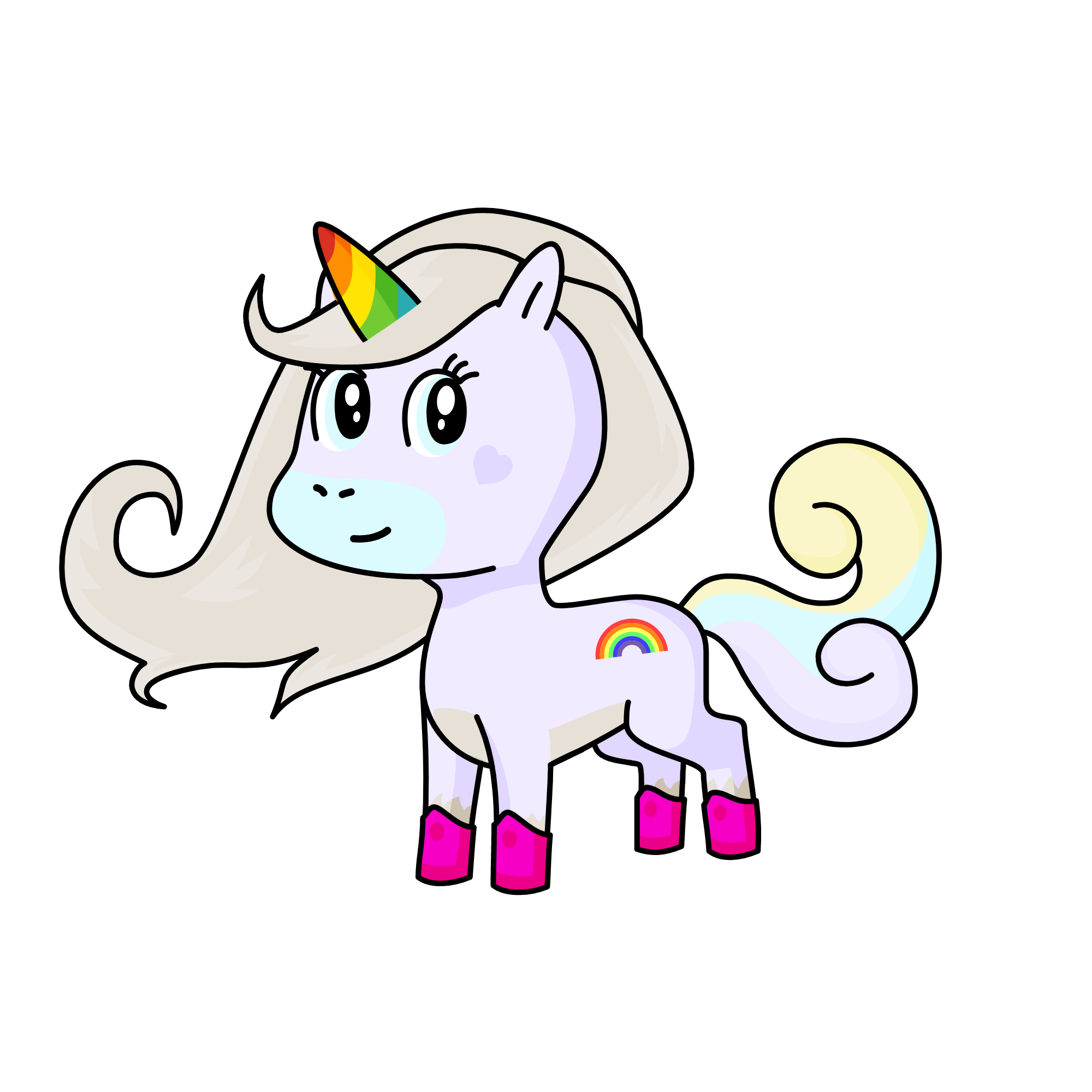 Dawn, the unicorn