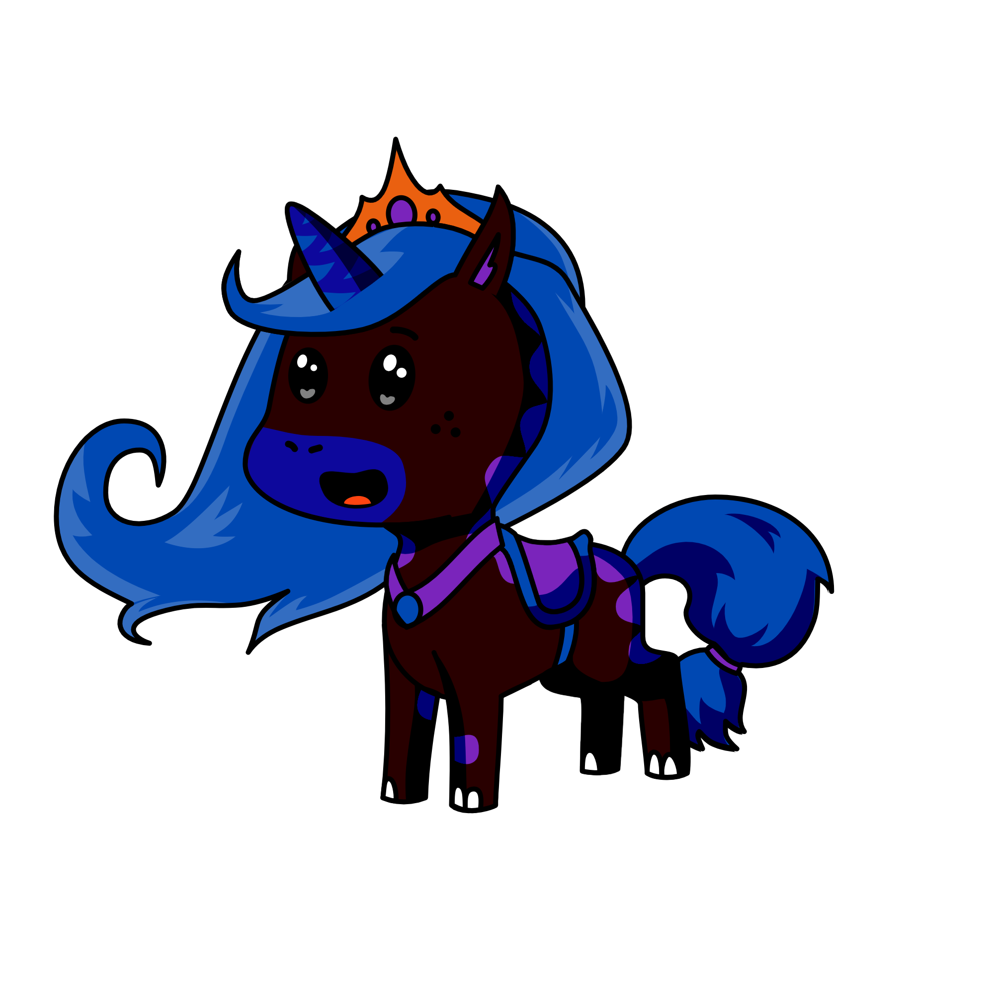 moonlight, the unicorn