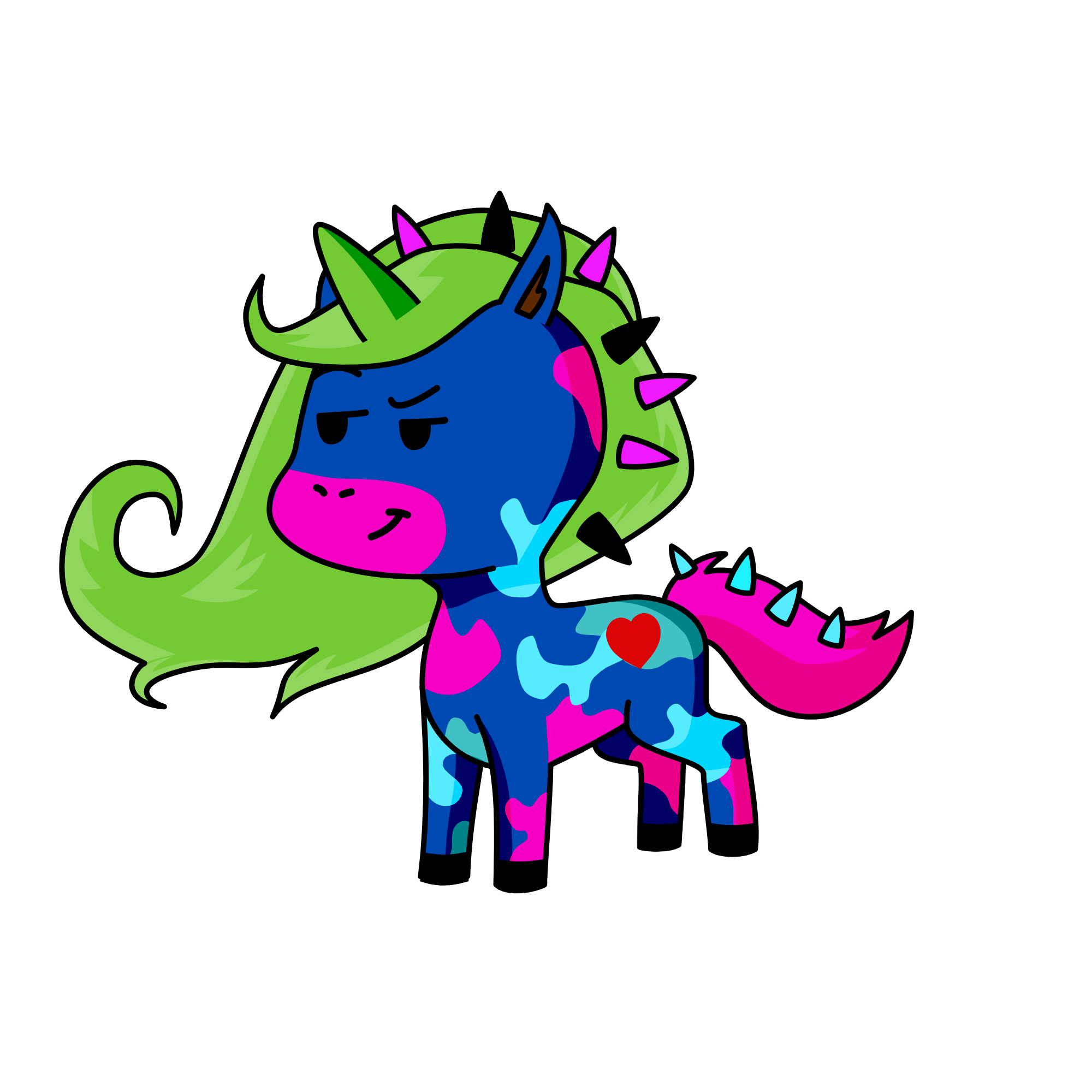 f, the unicorn