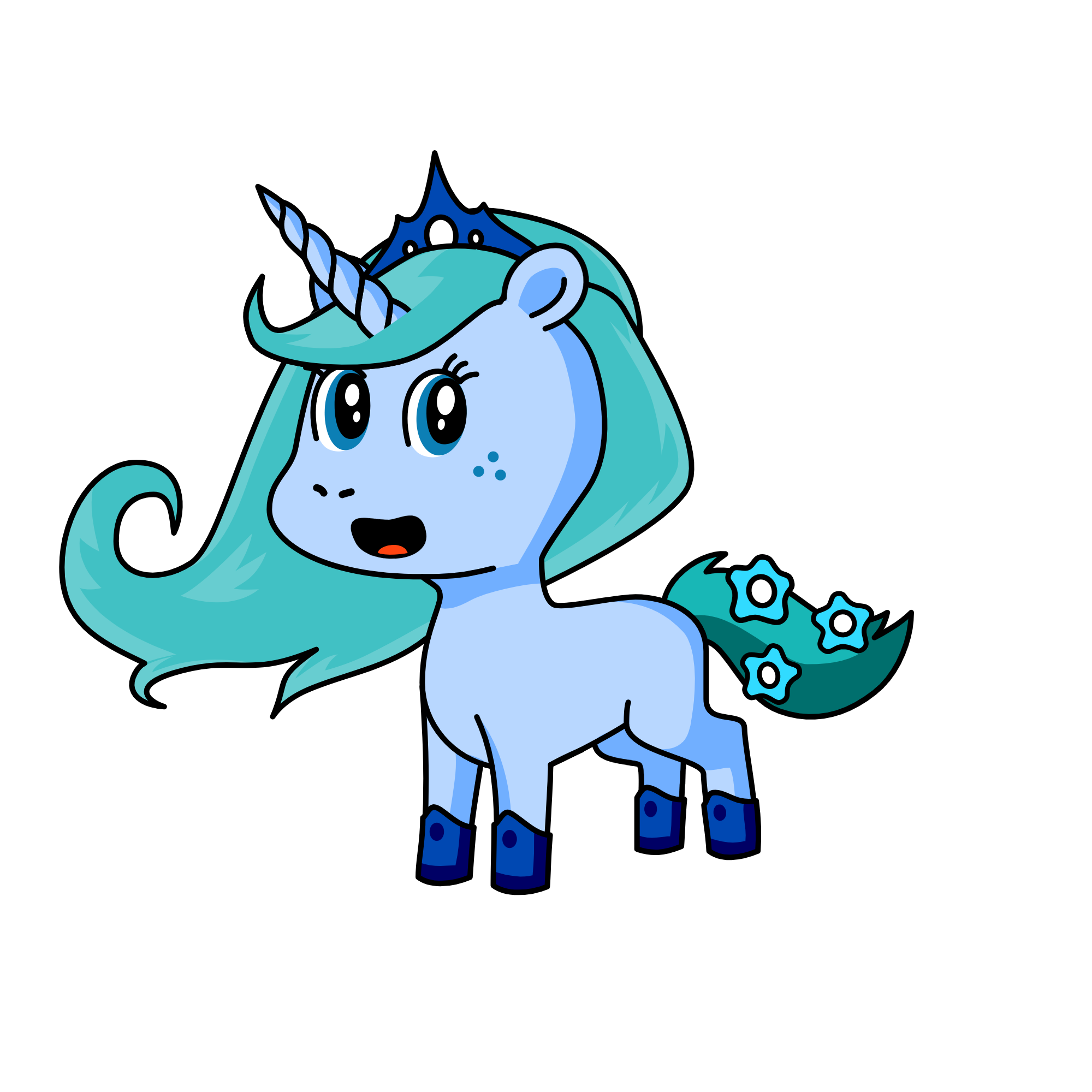 Winter, the unicorn
