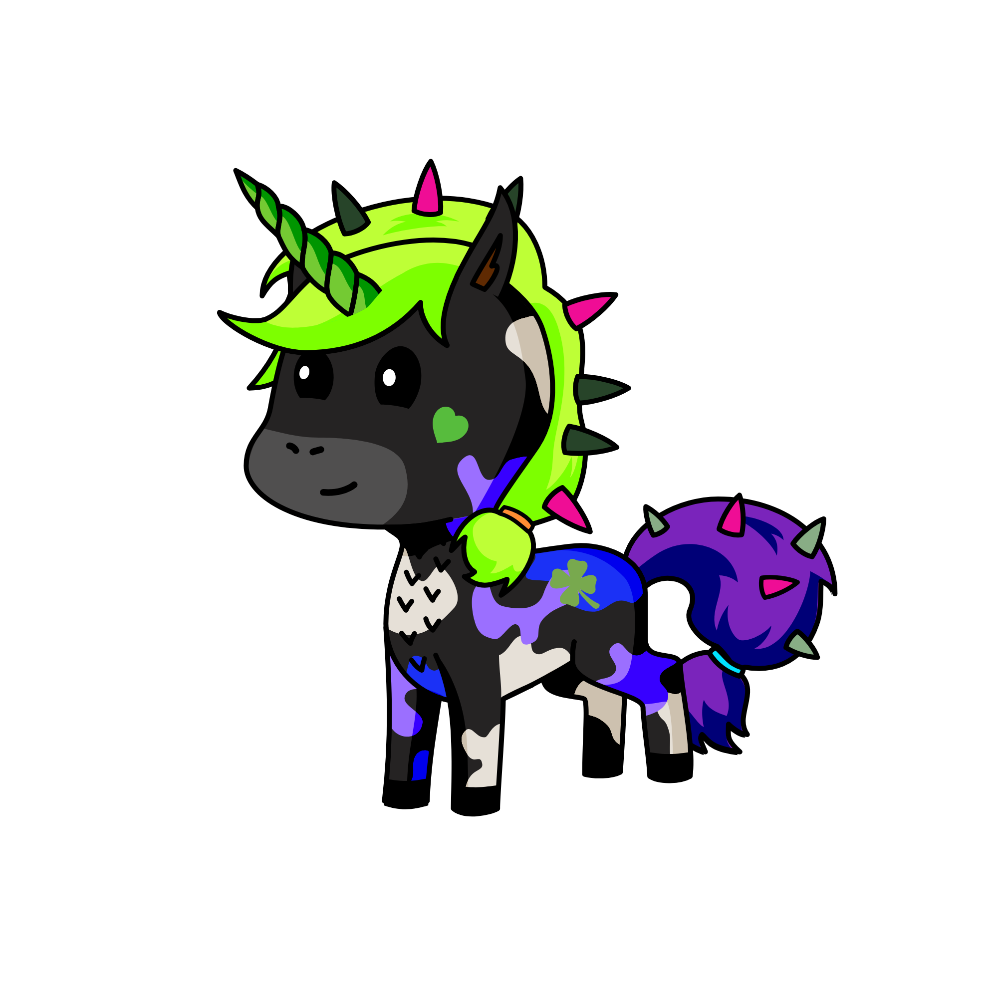 spiky, the unicorn