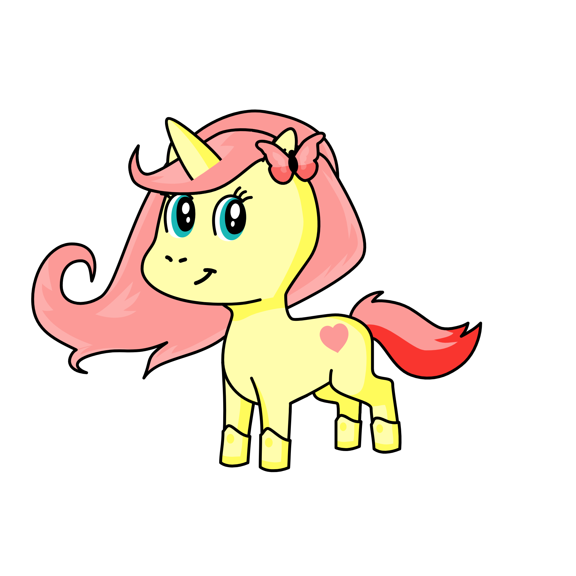 Fluttershy, the unicorn