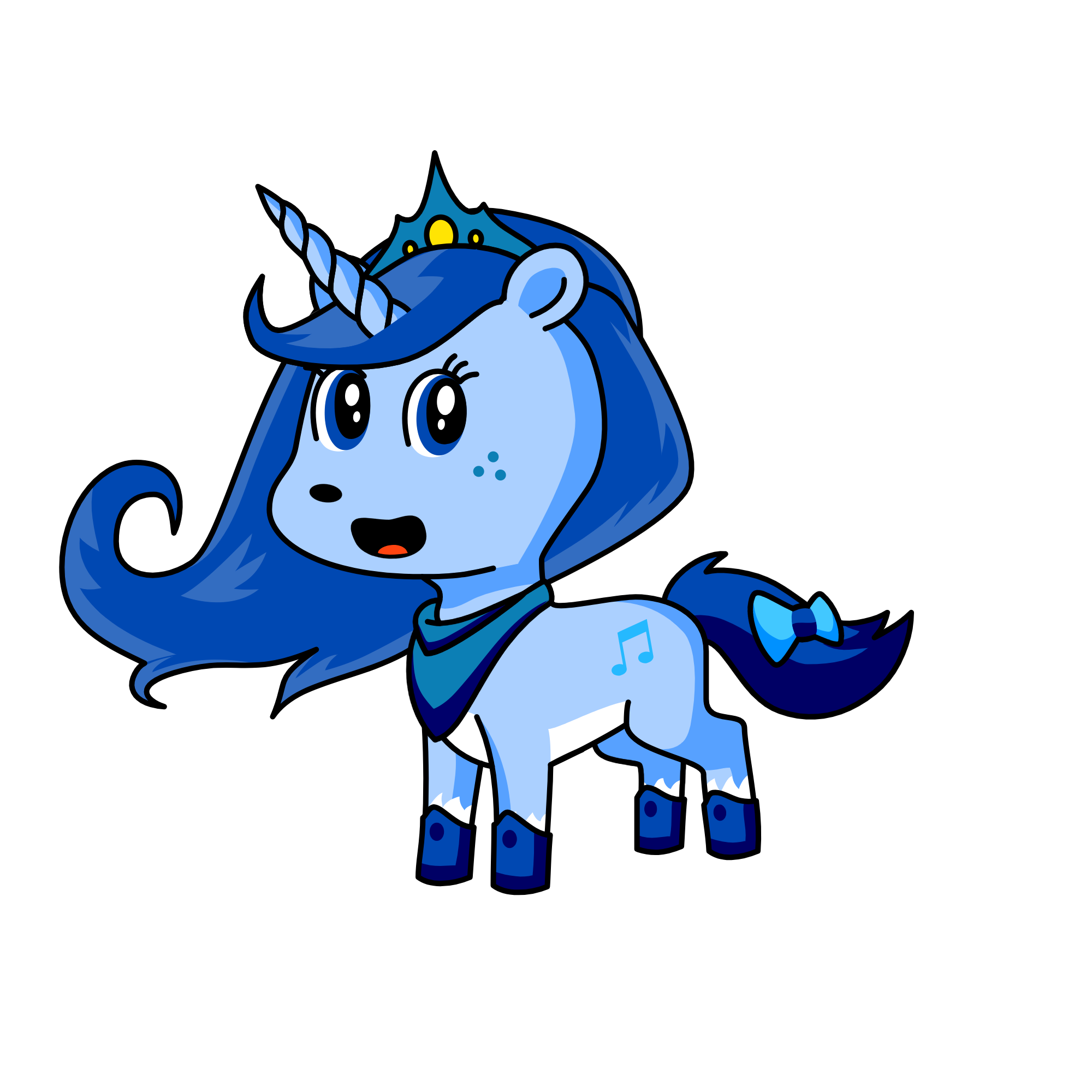 Winter Princess, the unicorn