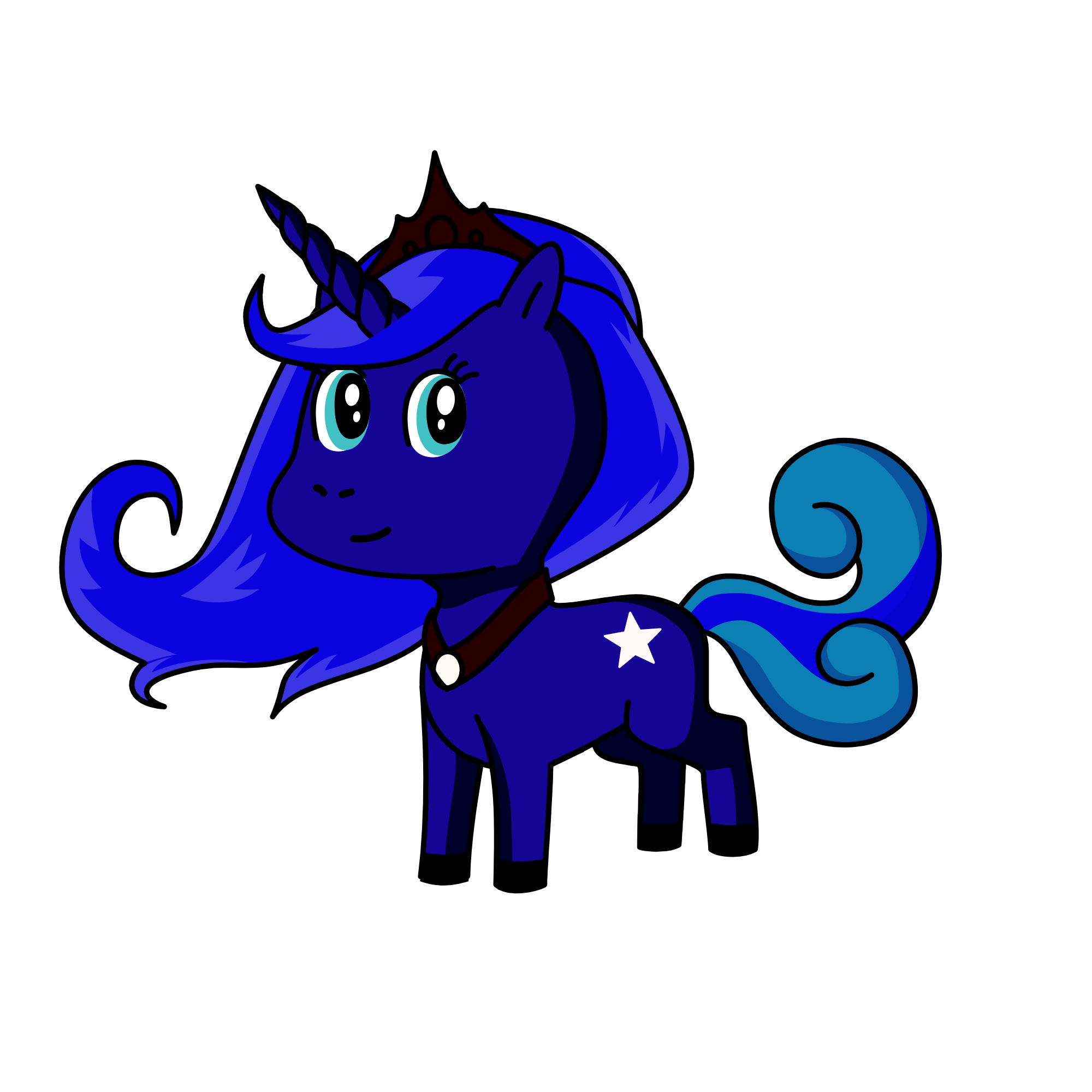 Princess Luna, the unicorn