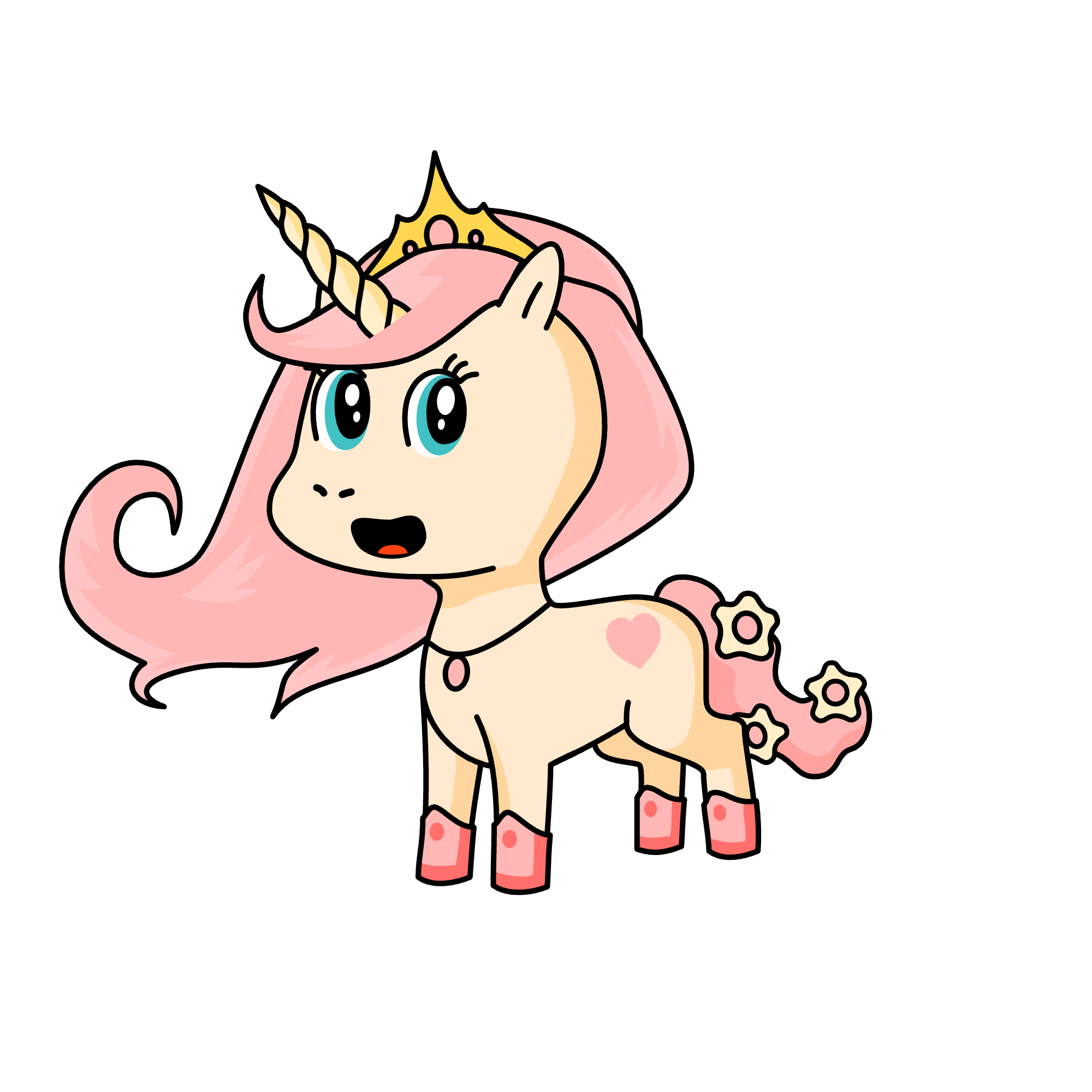 Baddie, the unicorn