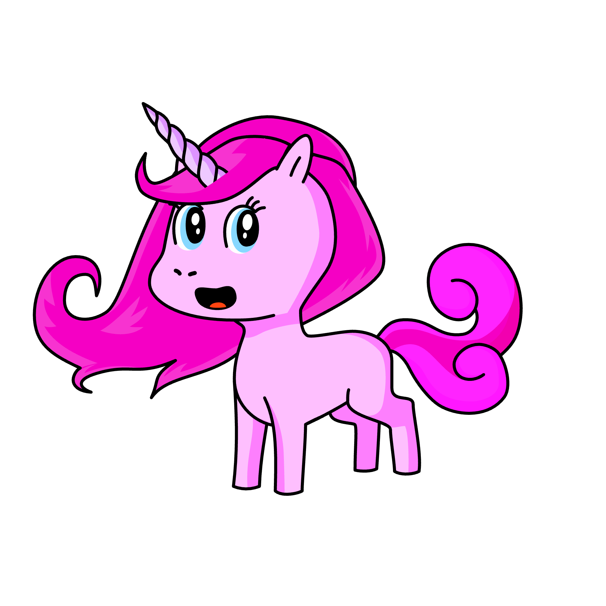 pinky poo!, the unicorn