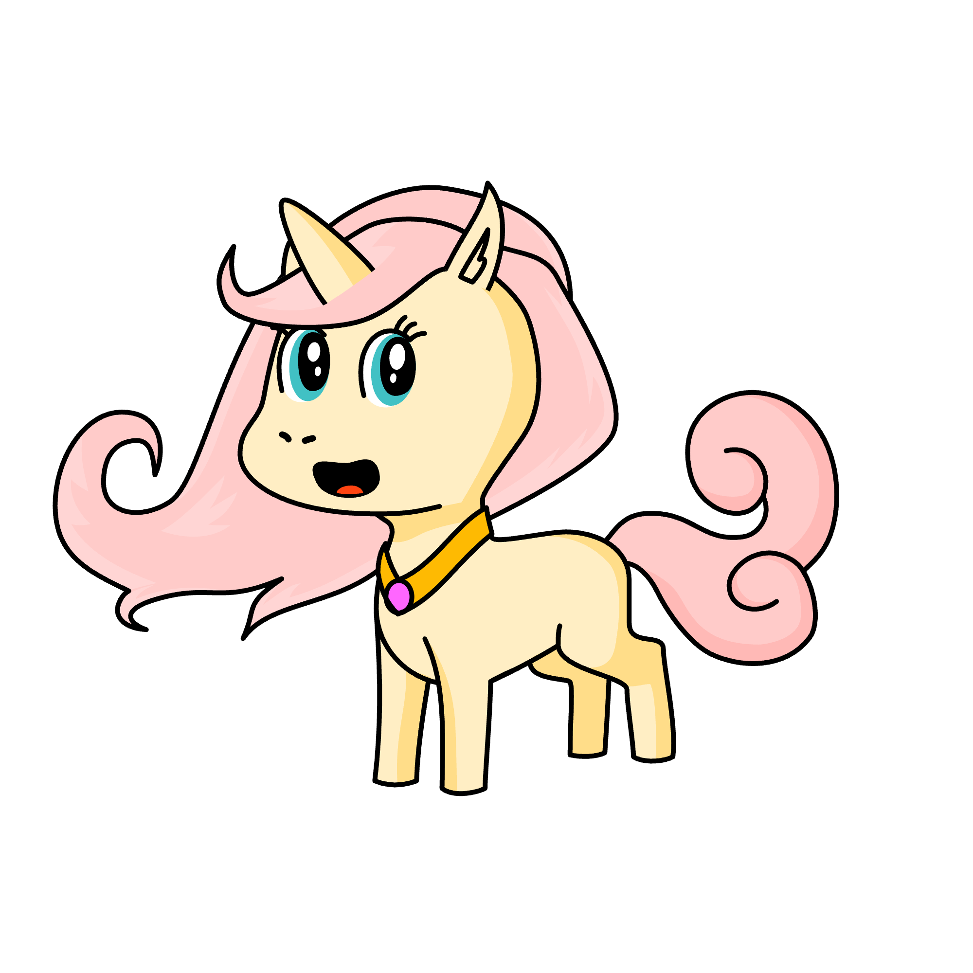 Fluttershy, the unicorn