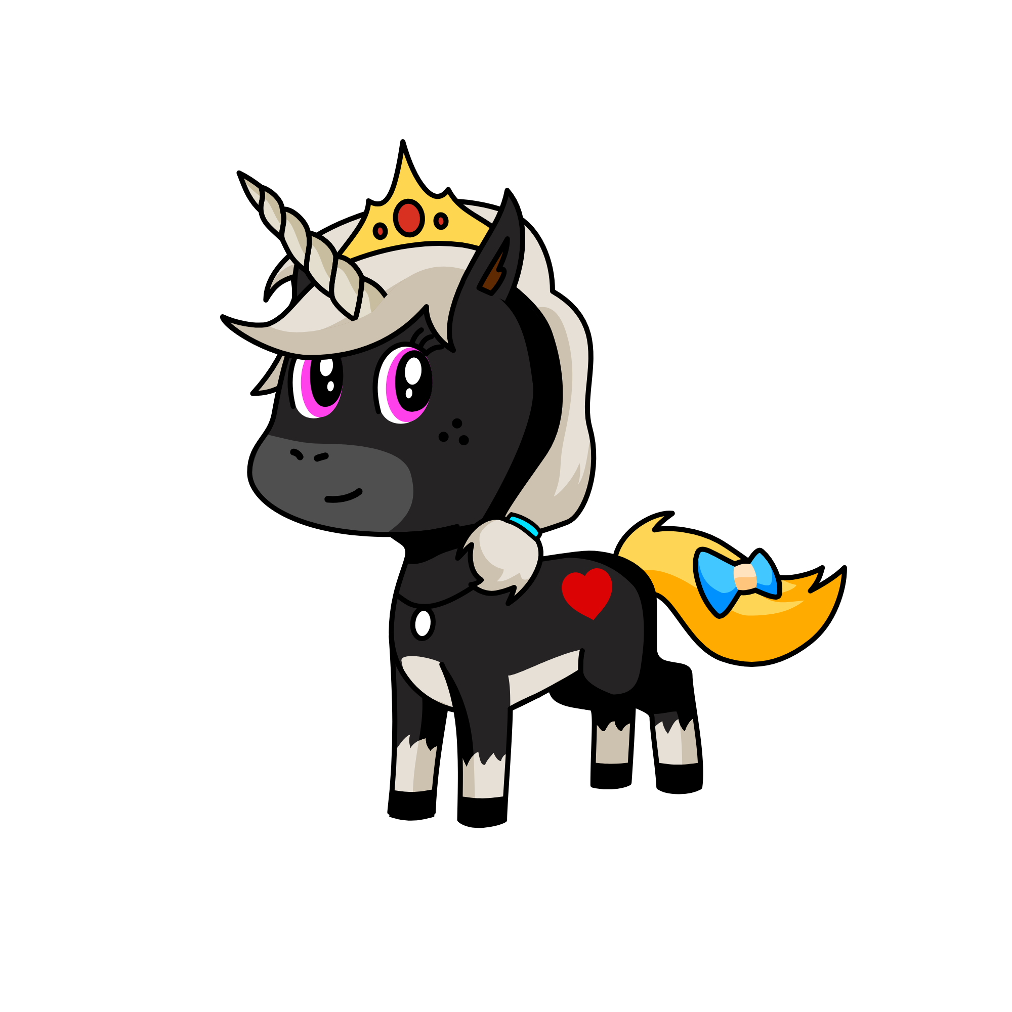 Sparkles, the unicorn