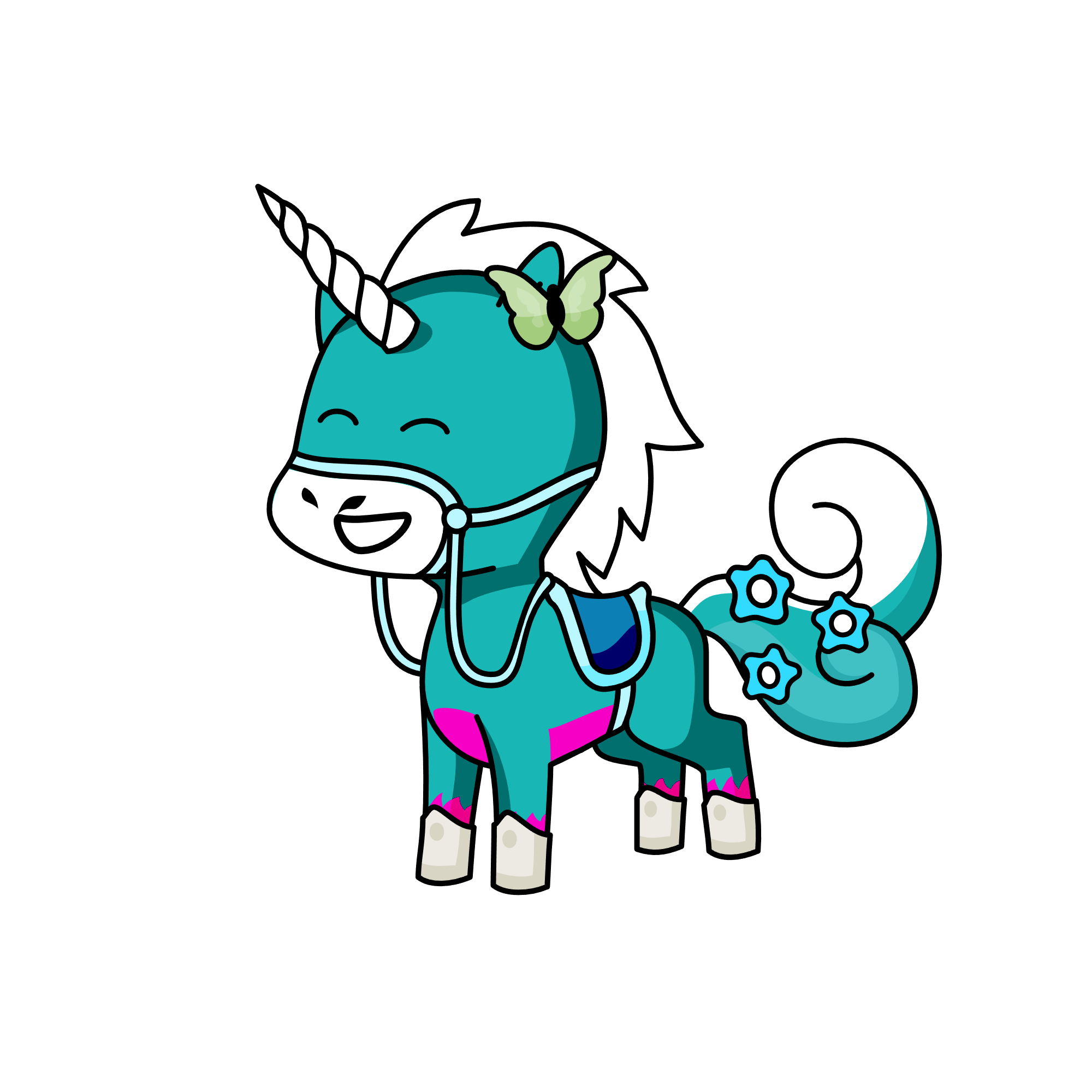 bluenicorn, the unicorn