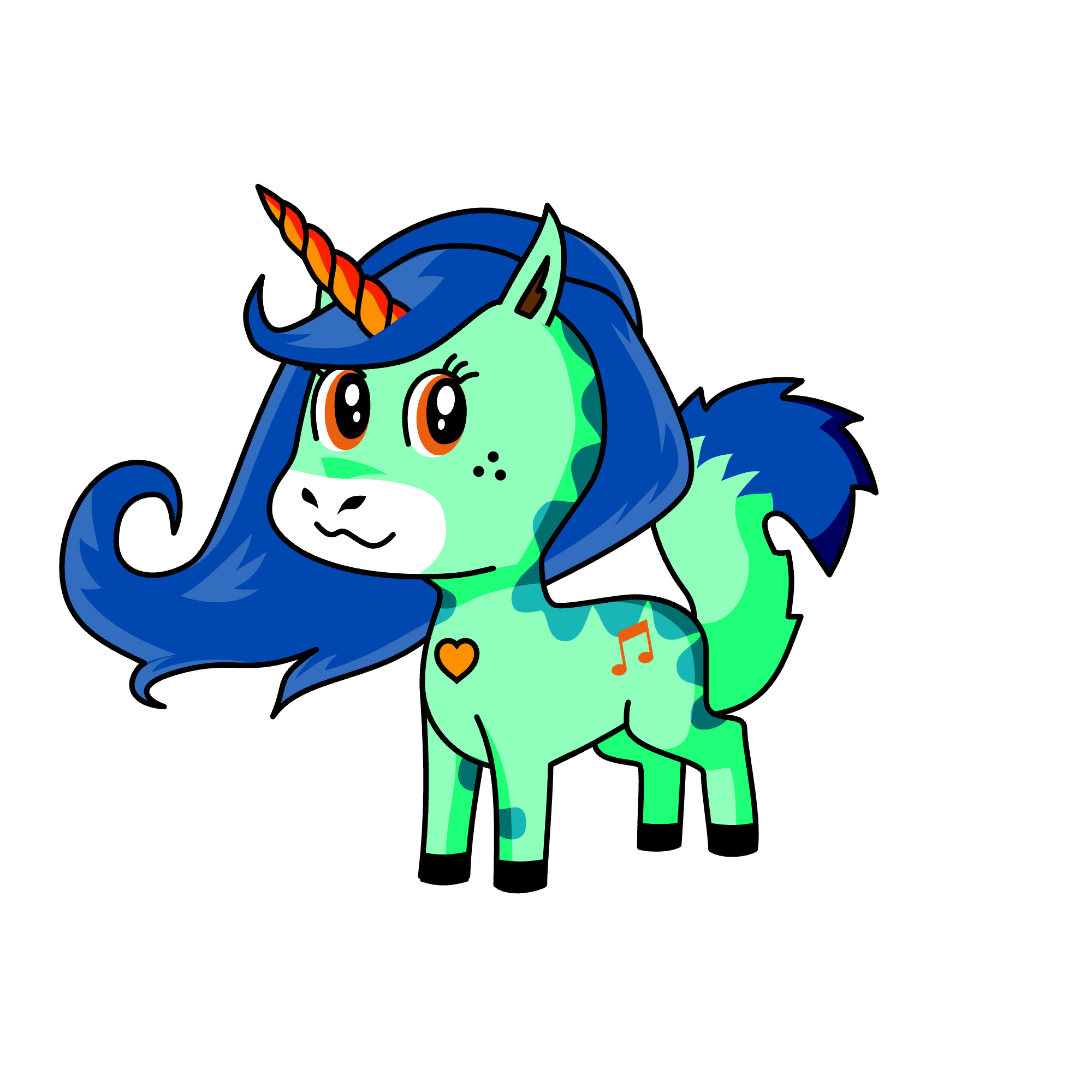 Flixy, the unicorn