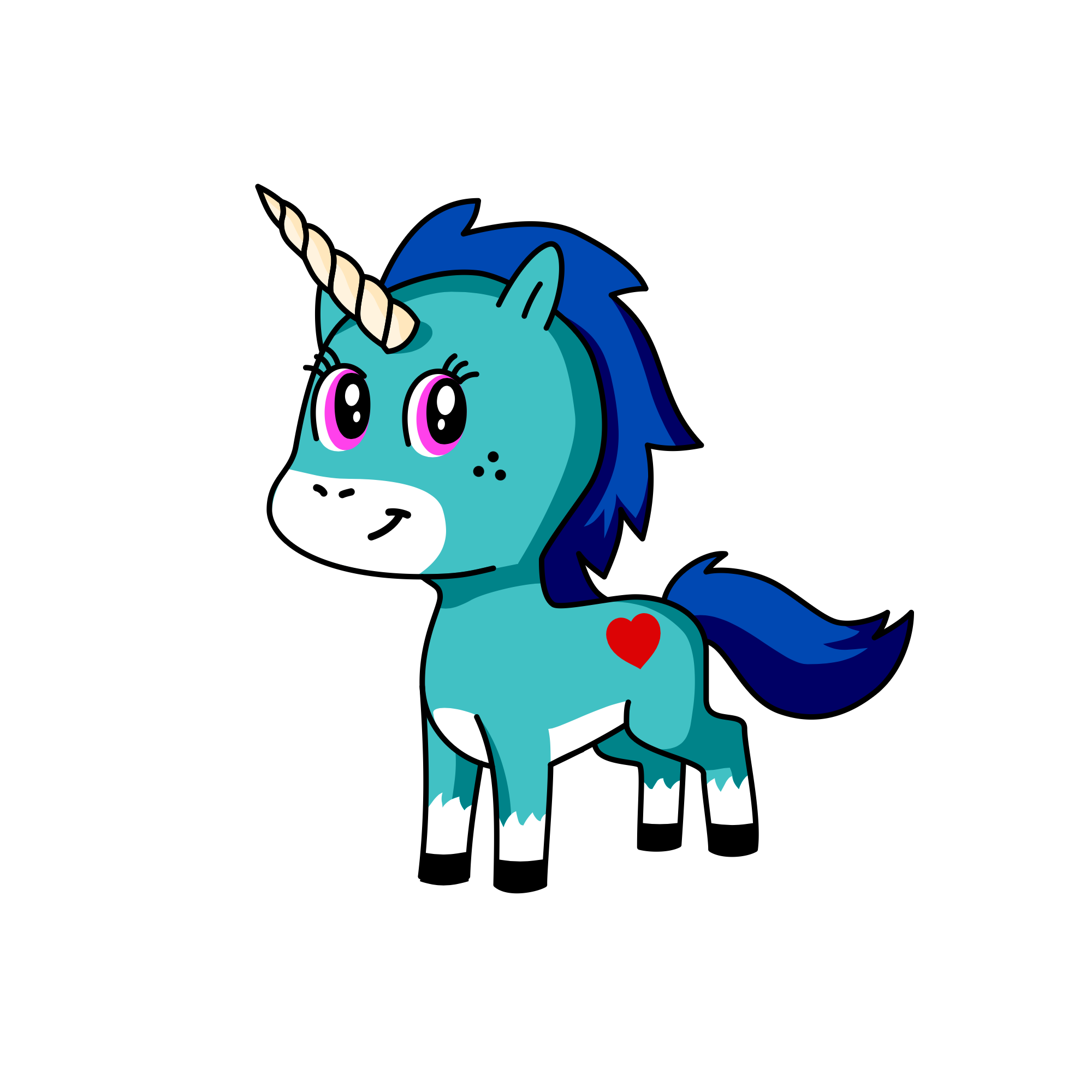 Space Uni, the unicorn