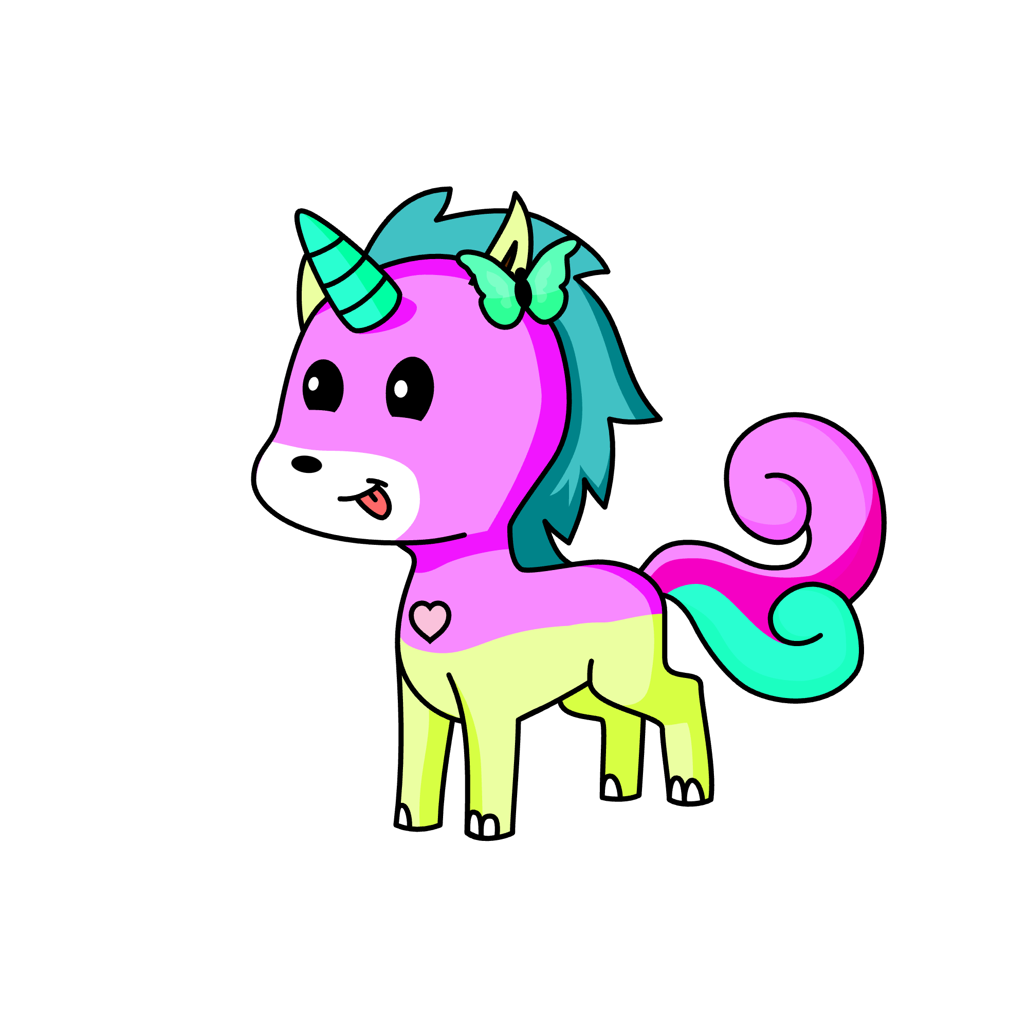 B, the unicorn