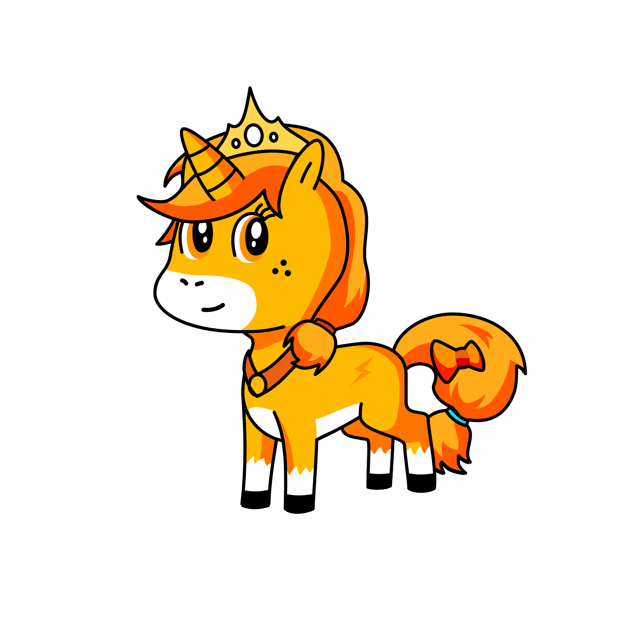 Queen Bella, the unicorn