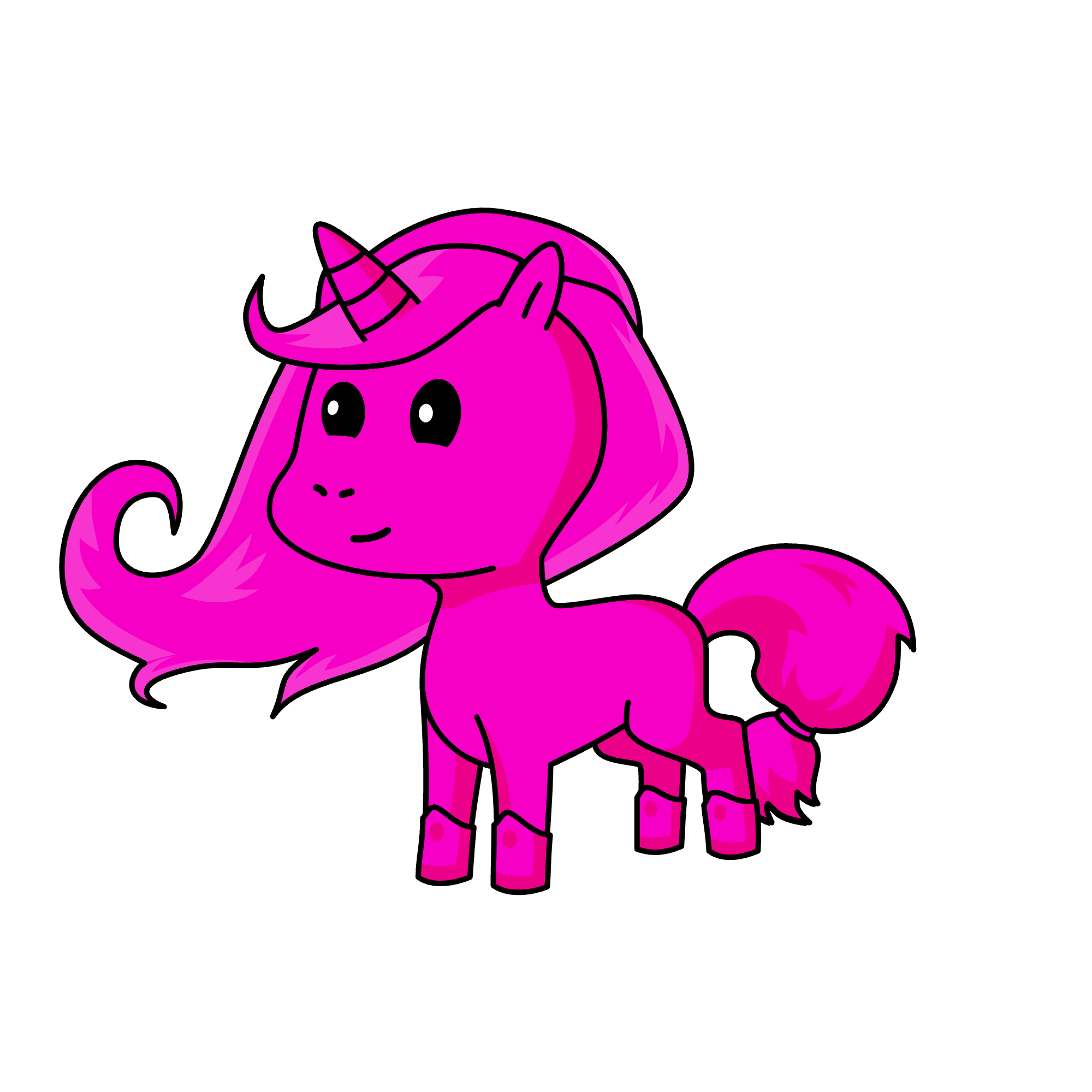 Pinkacorn, the unicorn