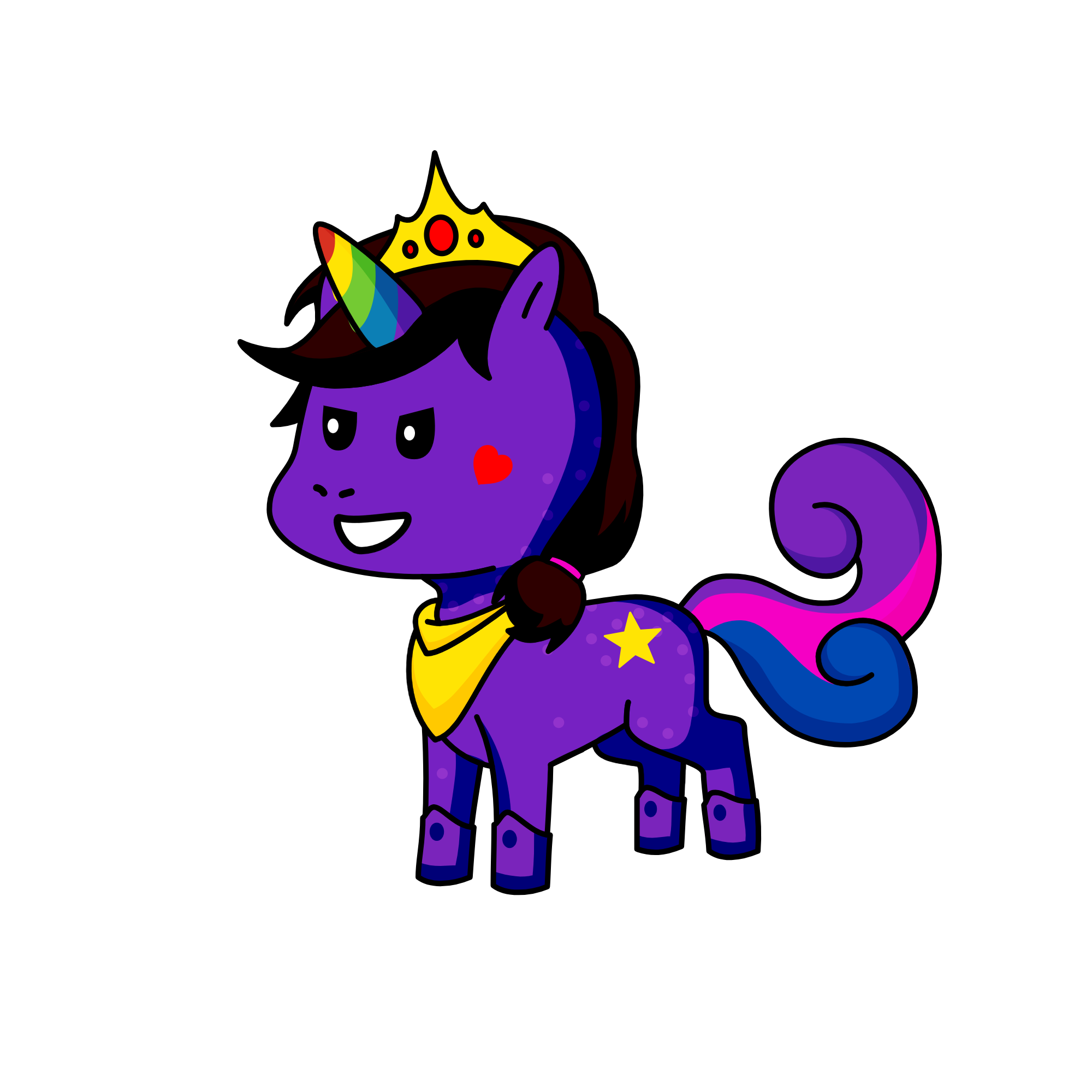 rainbow dasher, the unicorn