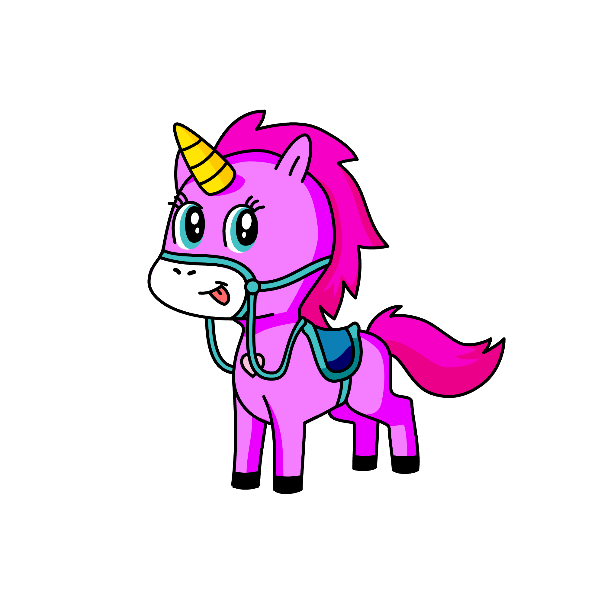 Cute unicorn, the unicorn