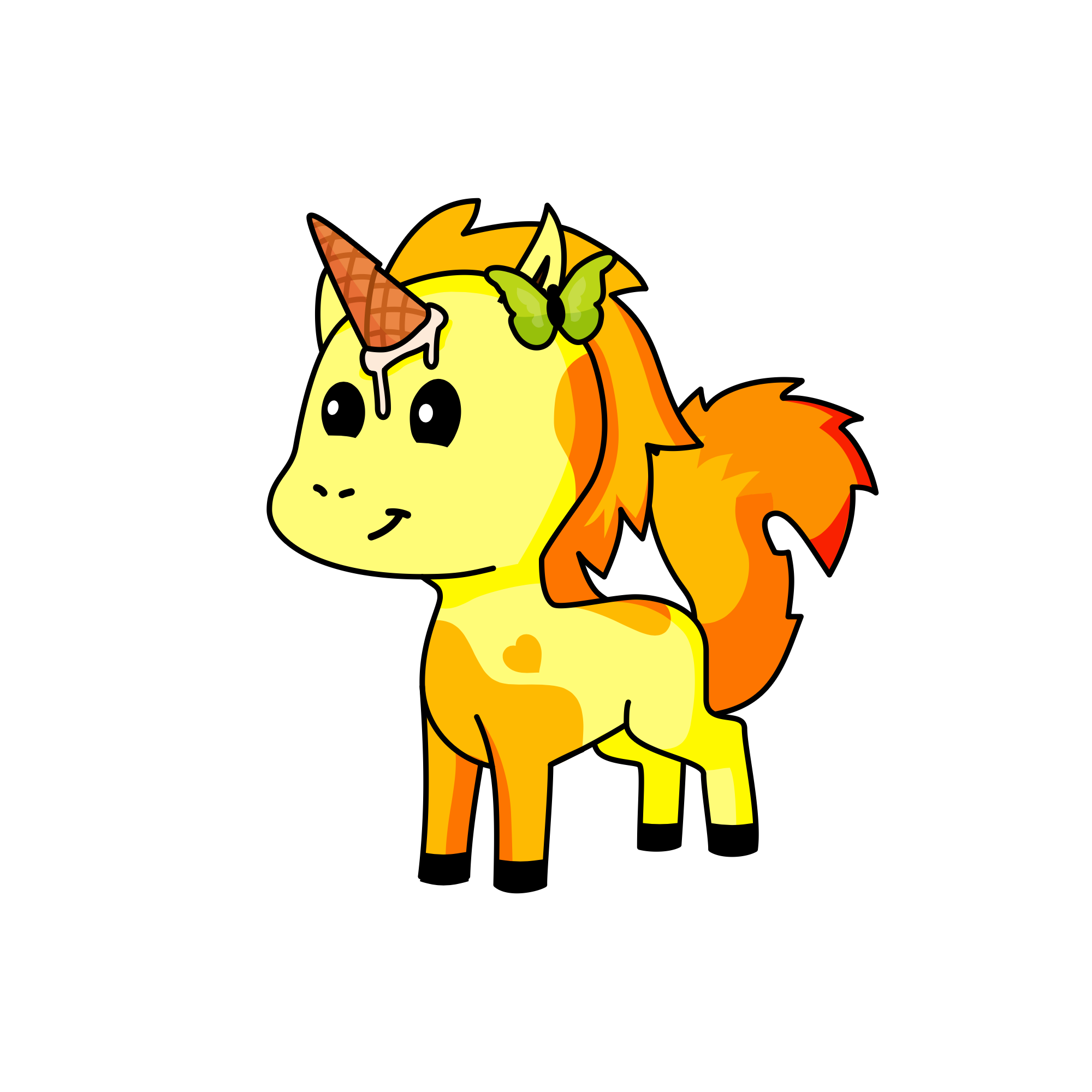 Cream, the unicorn